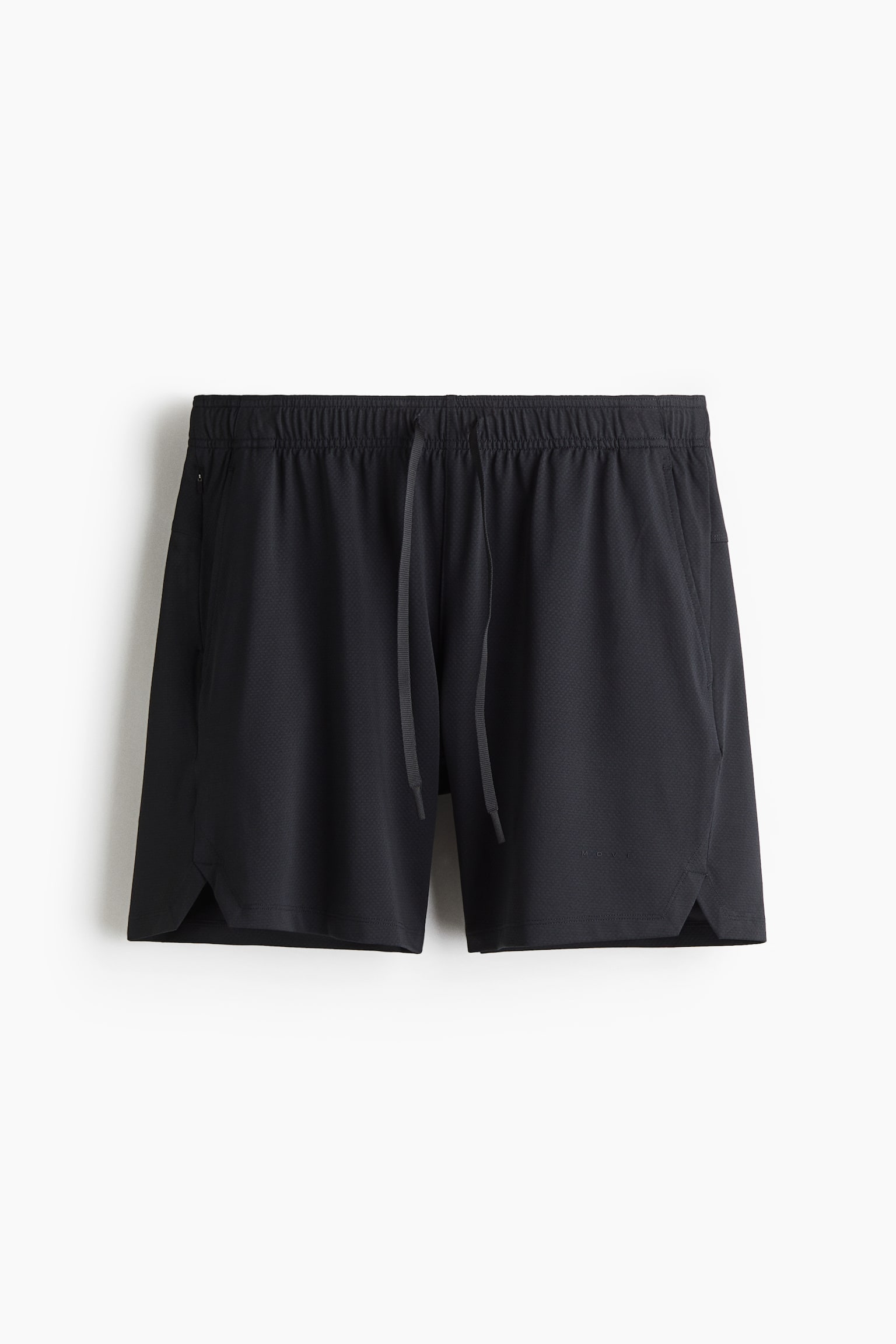 Мужские шорты H&M Move Sports with DryMove™, цвет: Чёрный — фото 1