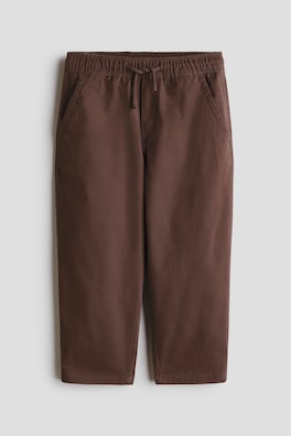 Joggers i bomullstwill