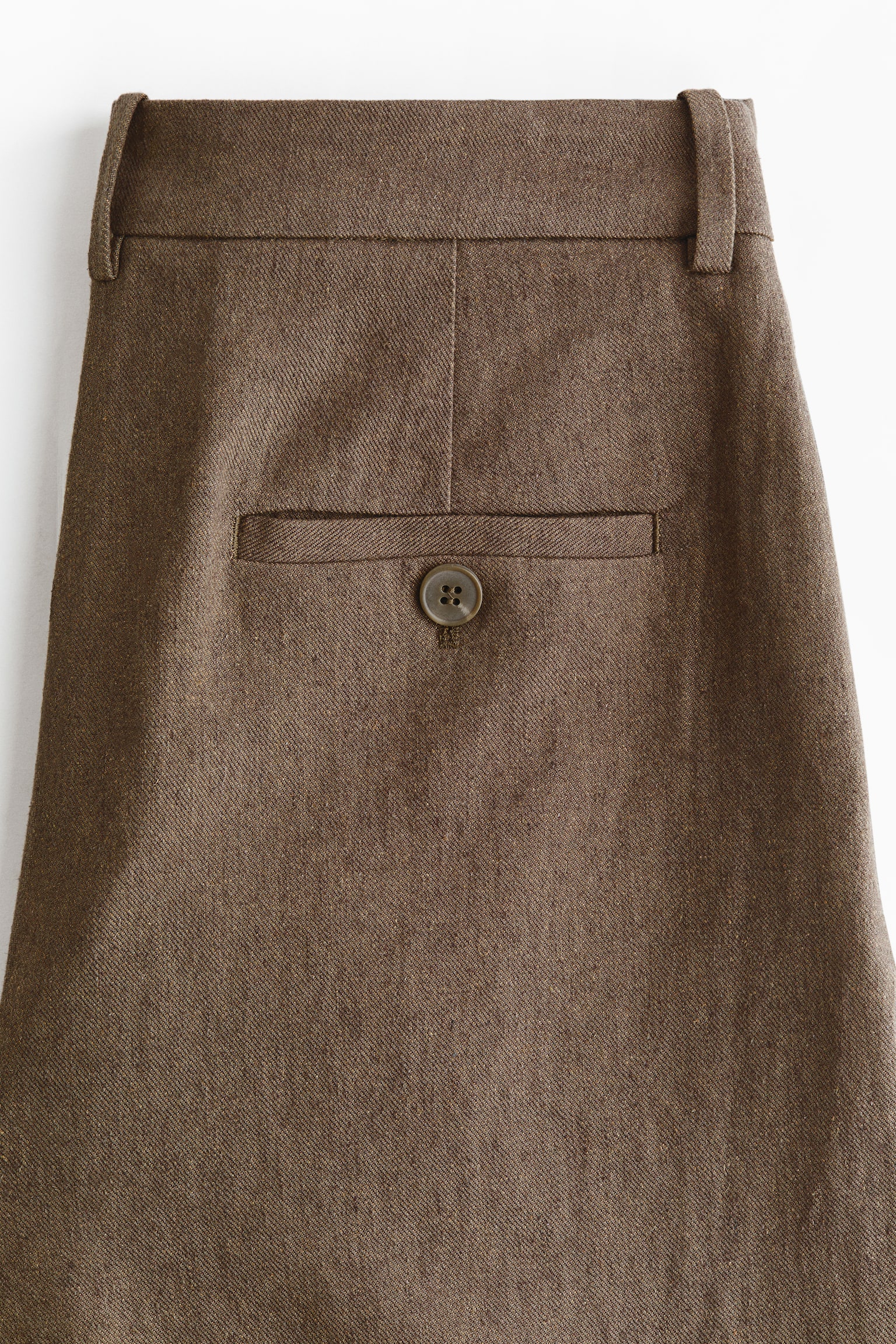Linen-blend balloon trousers - Dark mole - 5