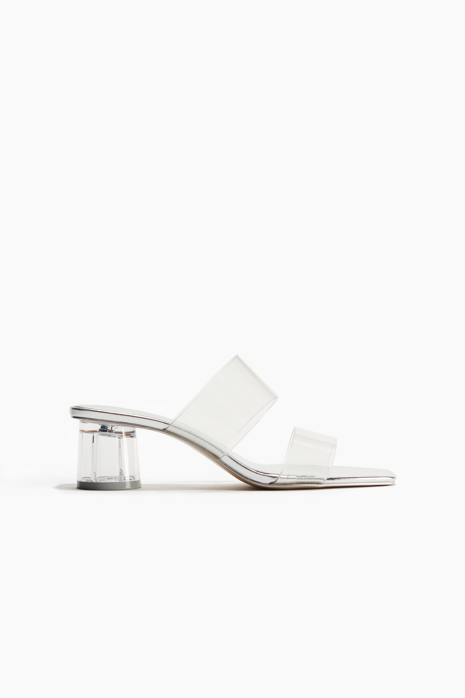 Transparent Mules - Silver colour/Transparent - 2