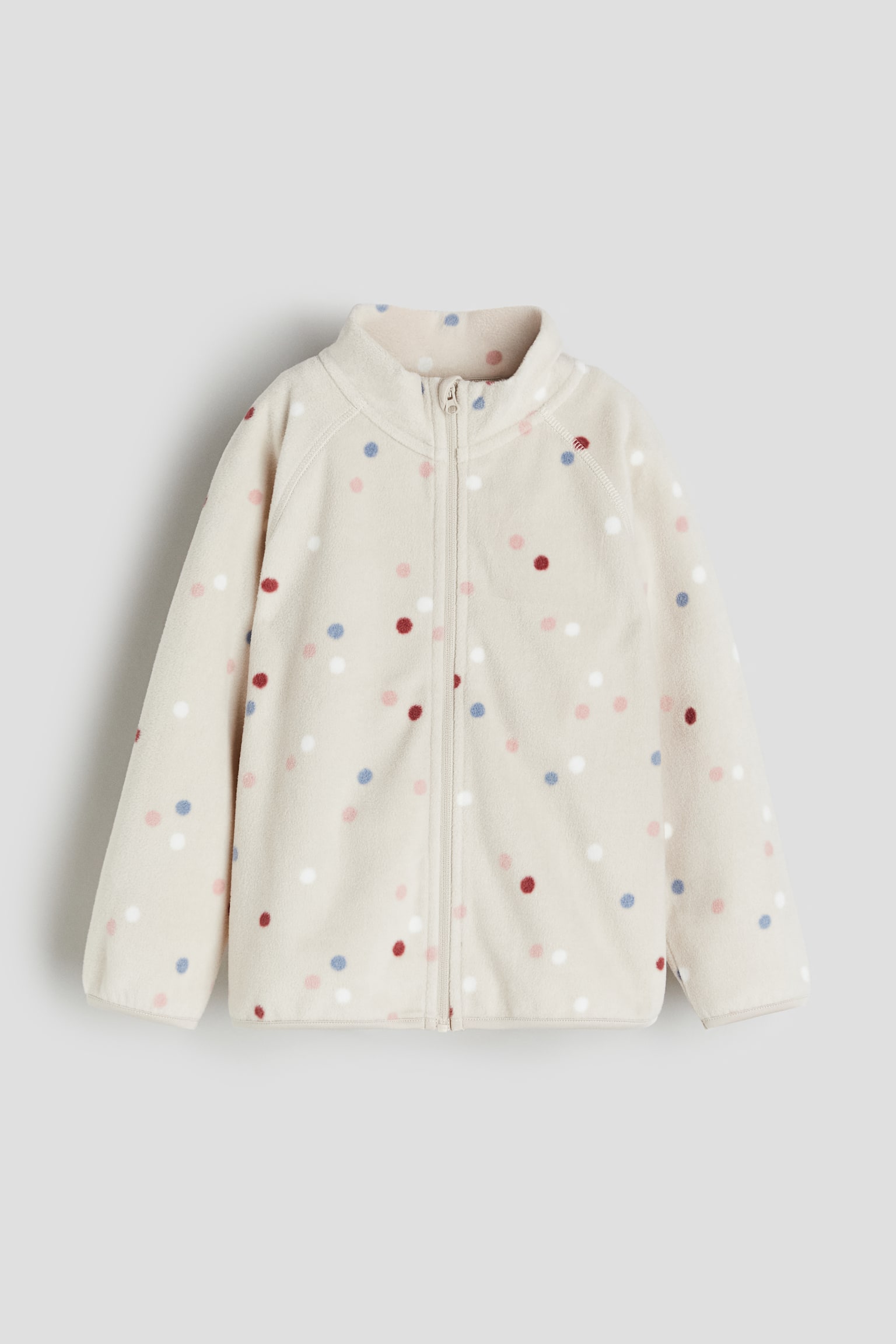 Fleece Jacket - Light beige/Spot/Black/Light grey/Dinosaurs - 1