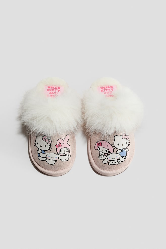 Glittery Slippers - Light pink/Hello Kitty/Light blue/Frozen - 1