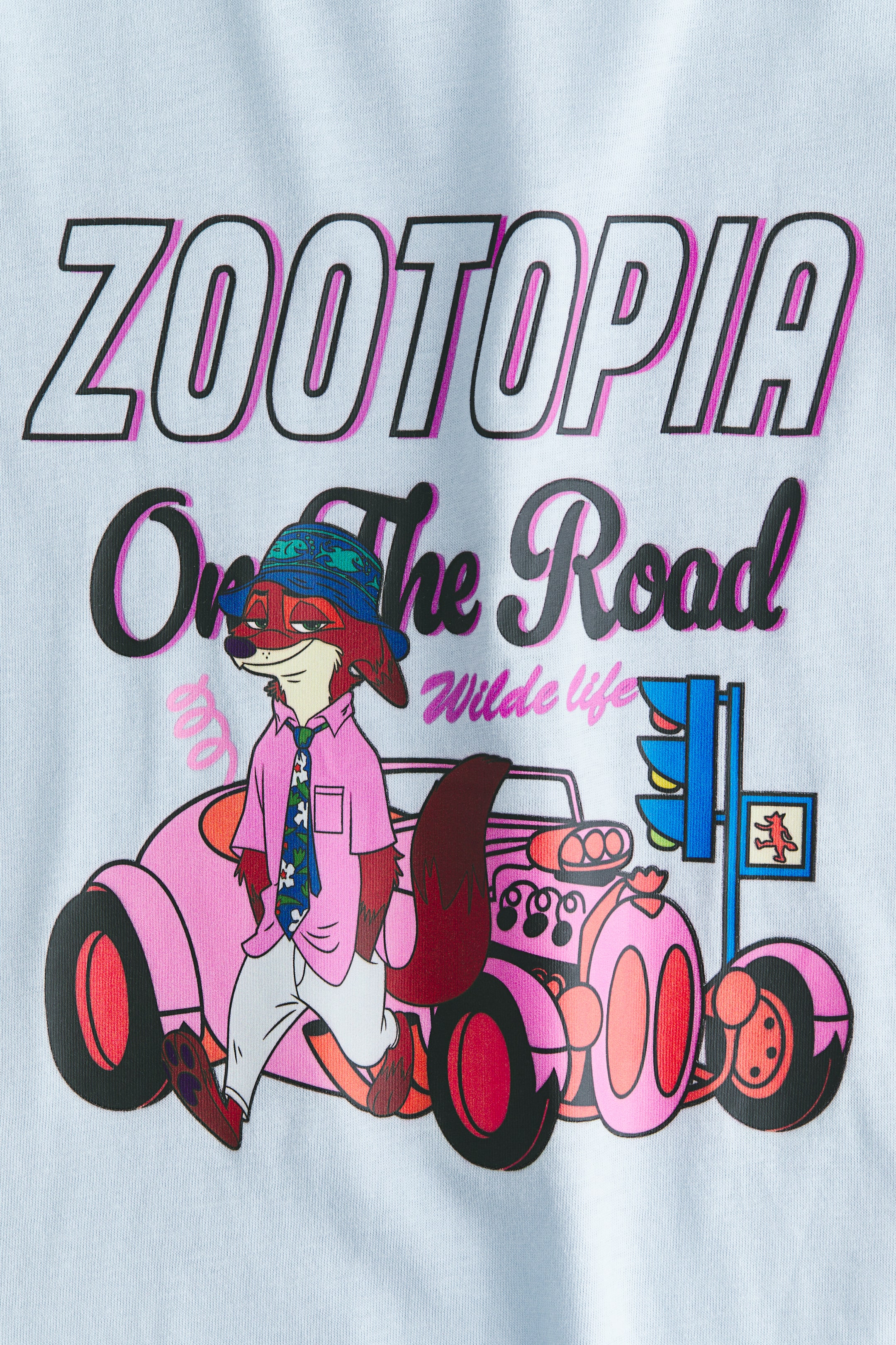 View larger image: Printed cotton T-shirt - Light blue/Zootopia - Kids | H&M HK 6