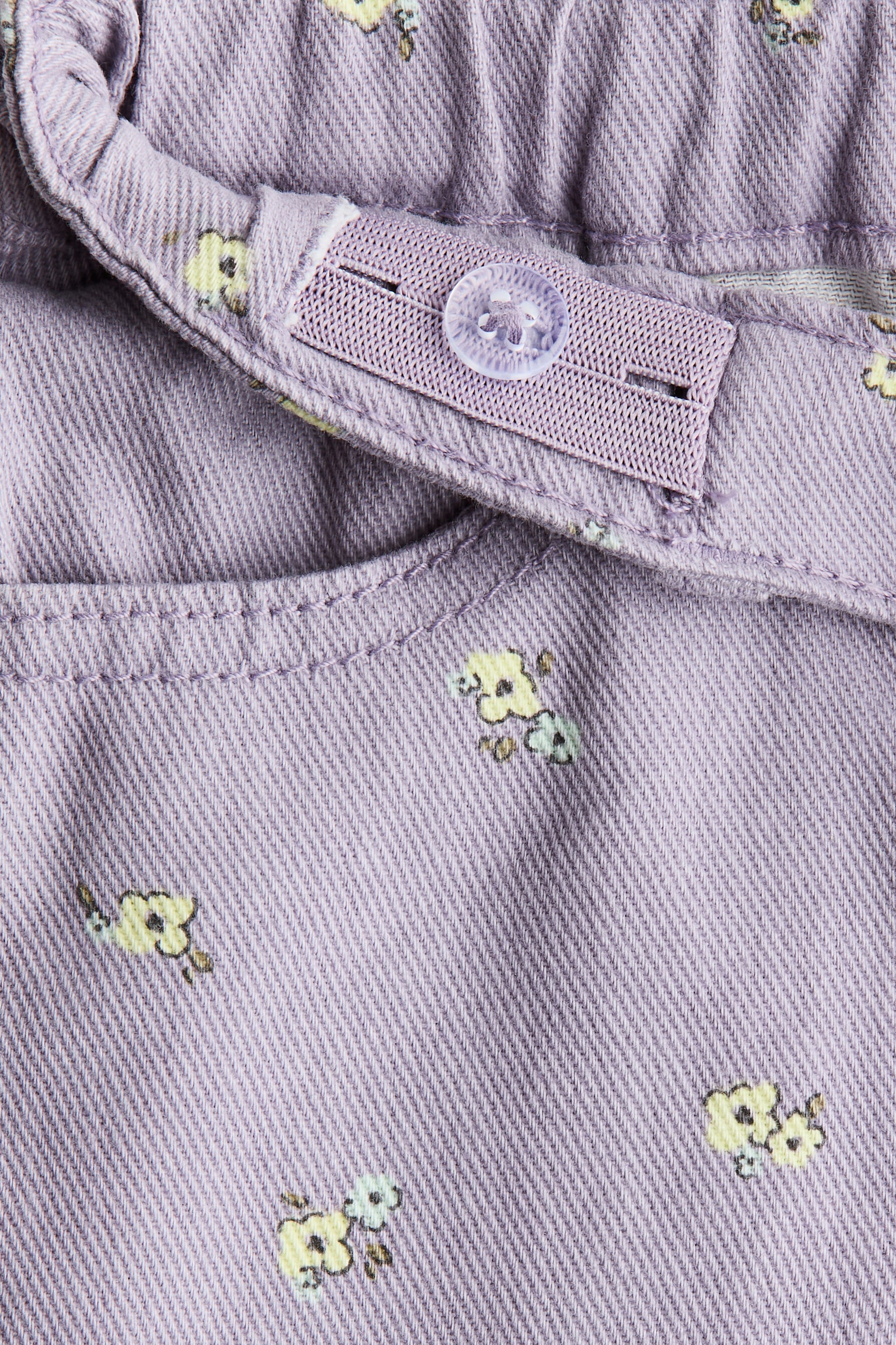 Quần short bằng cotton dệt chéo in hình - Màu tím/Hoa/Màu be/Hoa - 3