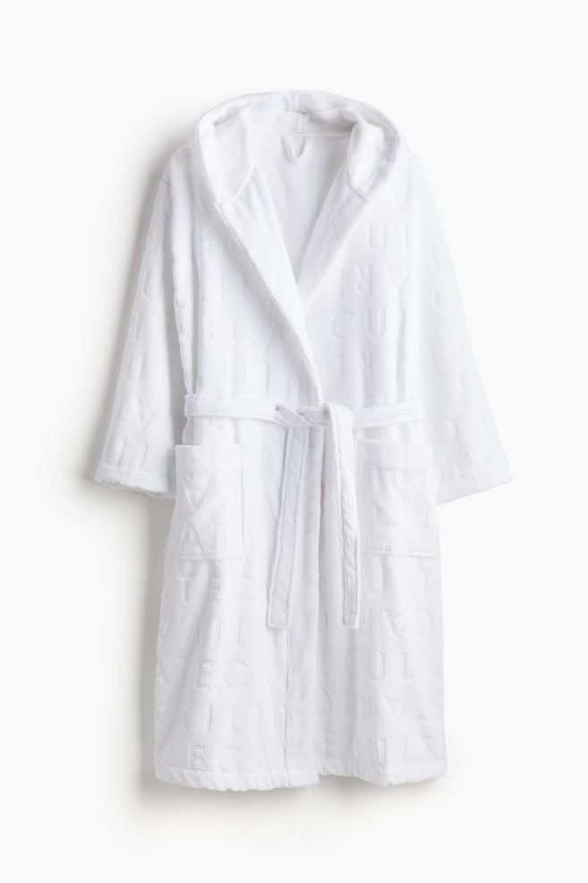 Terry dressing gown - White - 1