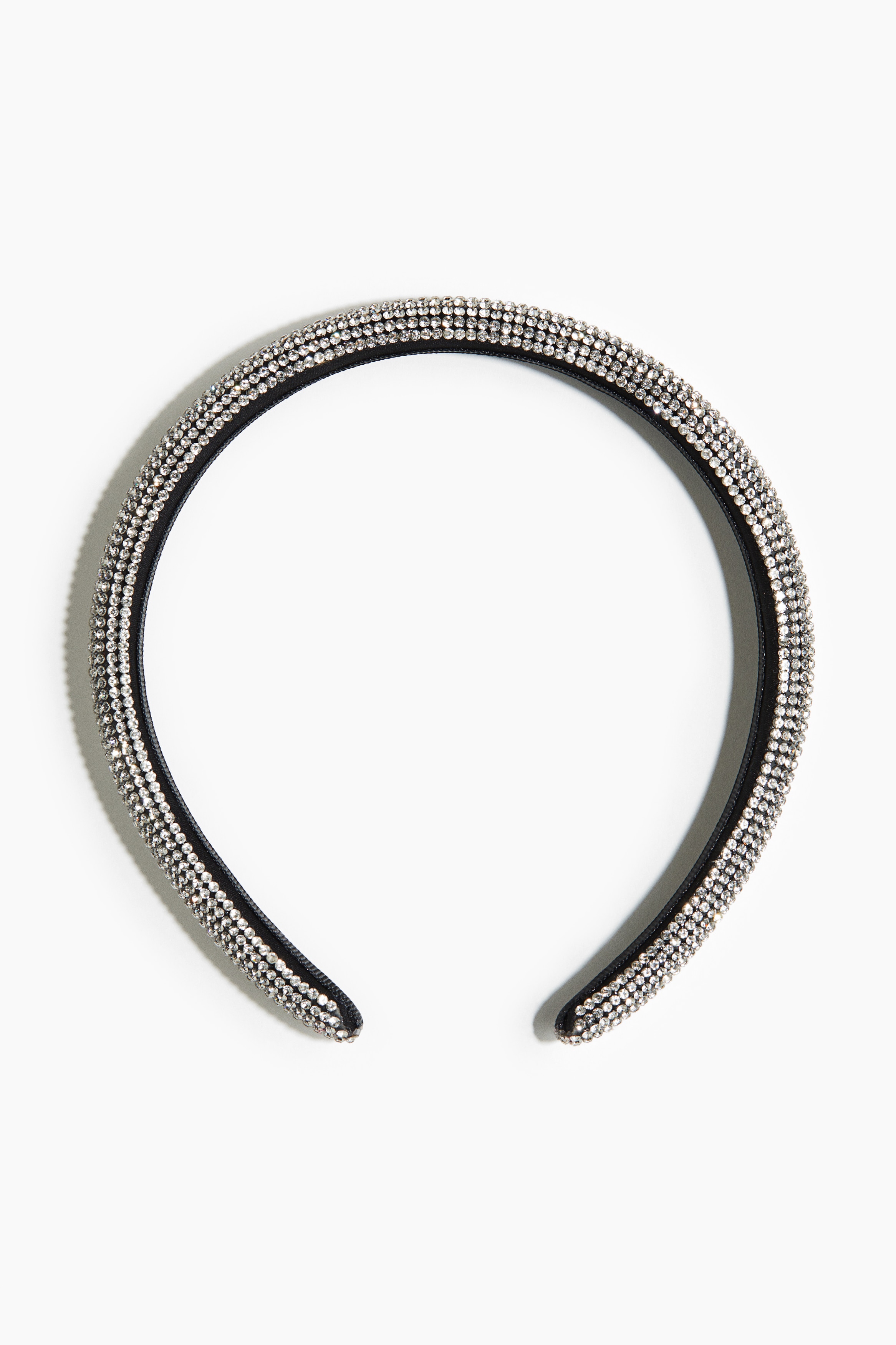 Čelenka zdobená štrasem - Stříbrná