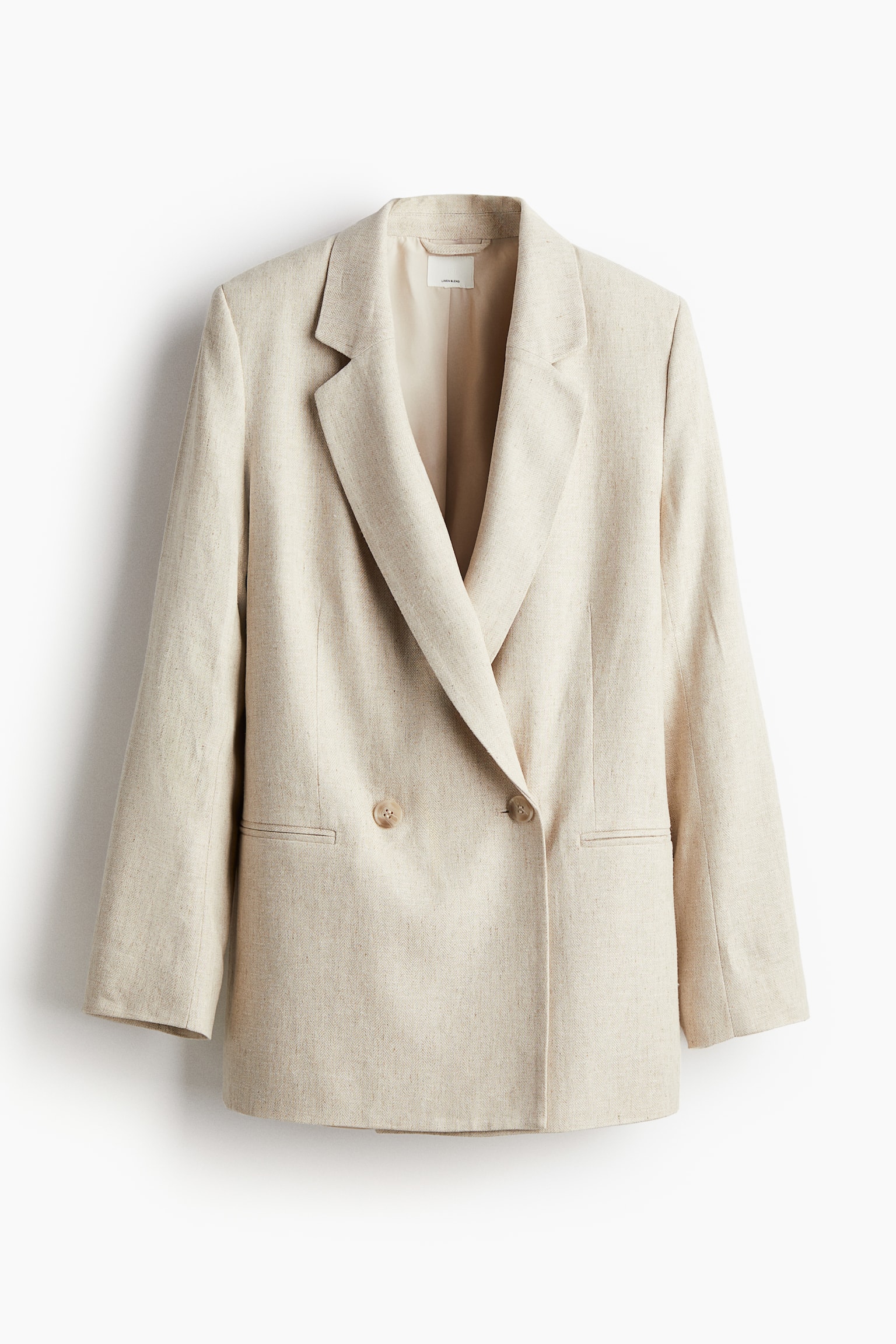 Double Breasted Blazer - Light beige/Black/Light beige/White/Light grey/Light khaki green/Bright red/Pink/Light blue - 2