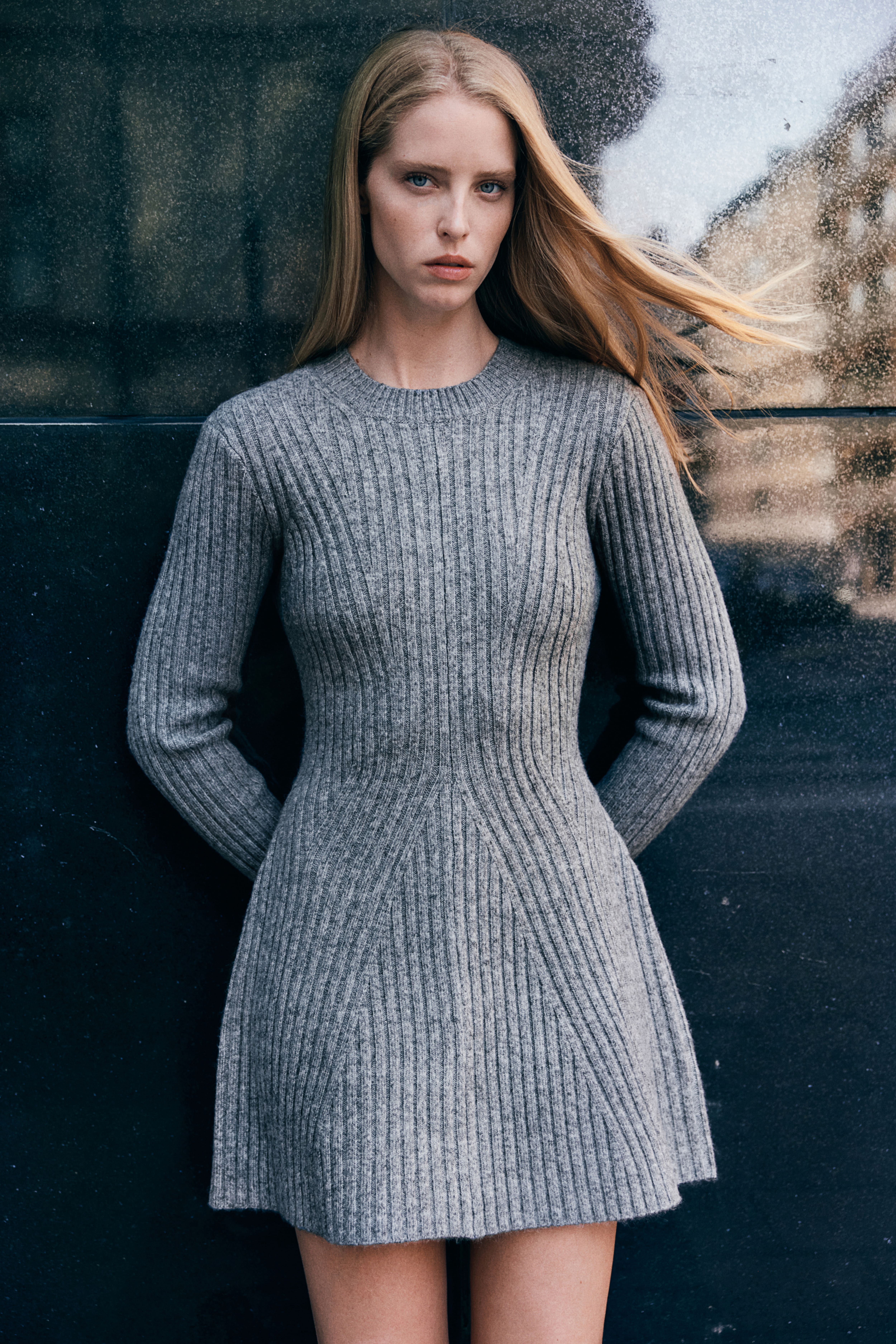 Knitted long jumper dress best sale