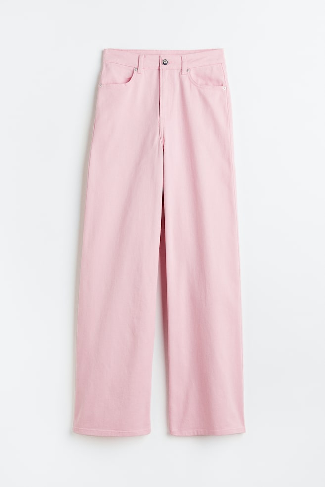 Wide twill trousers - Light pink/Black/Sky blue/Beige/dc/dc/dc/dc/dc/dc/dc/dc/dc - 1