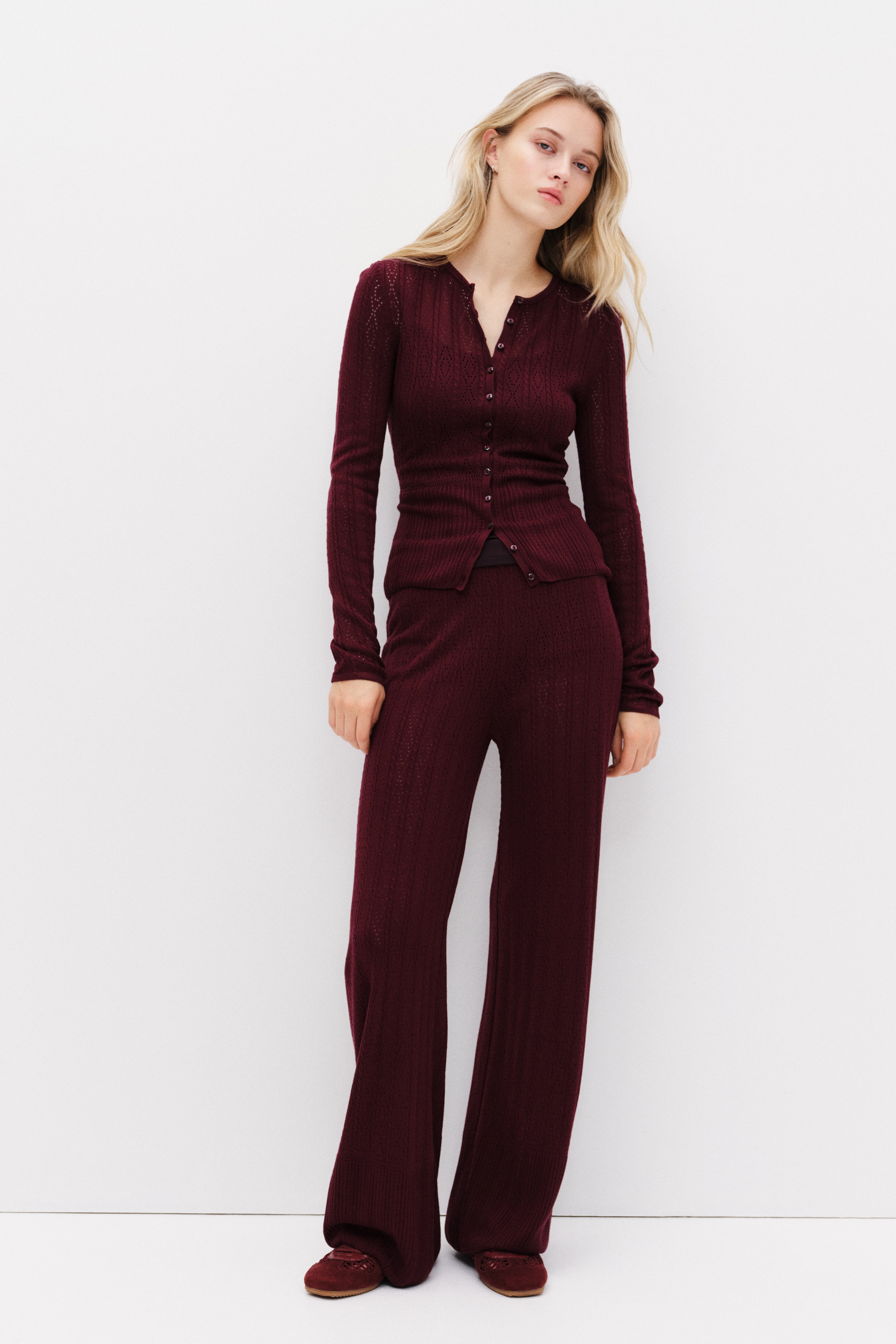 Pointelle-Knit Pants from H&M - $29.99