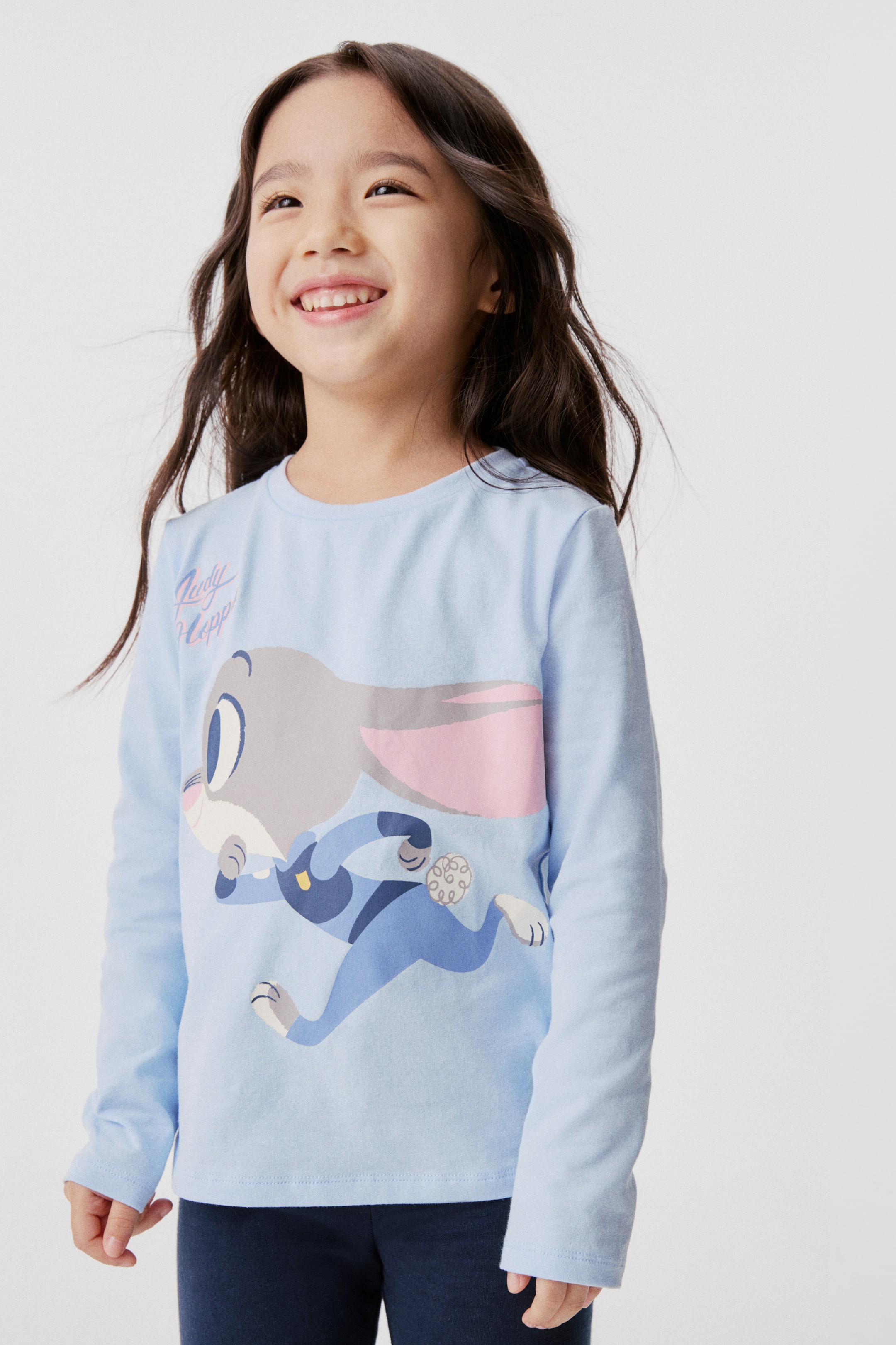 이미지 확대 보기: 기모 레깅스 - 네이비 블루/주토피아 - Kids | H&M KR 2