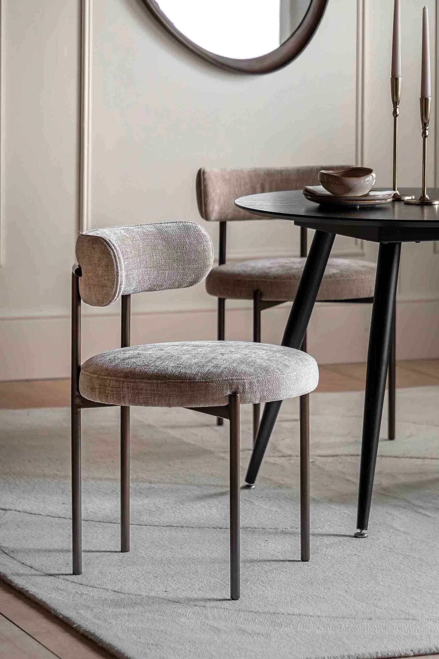 Metal Frame Dining Chair (2pk) - Natural