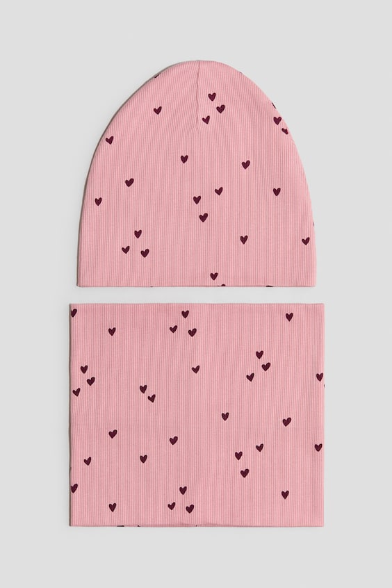 H&M 2-Piece Beanie and Tube Scarf Set