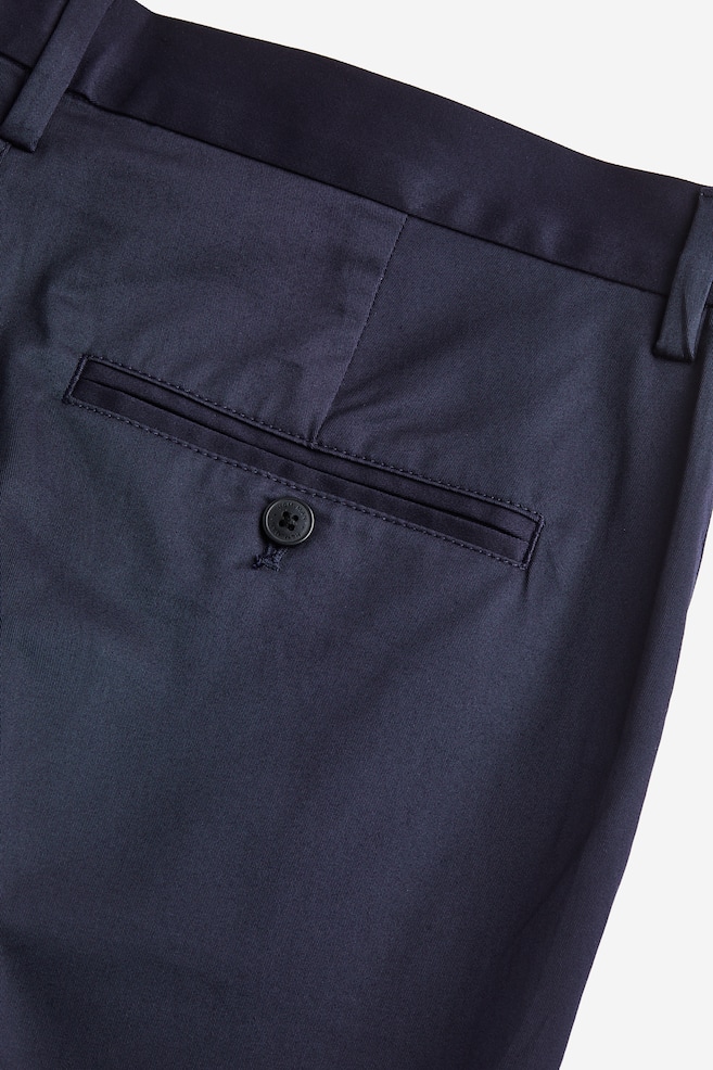 Regular Fit Chino shorts - Navy blue/Black/Salmon pink - 3