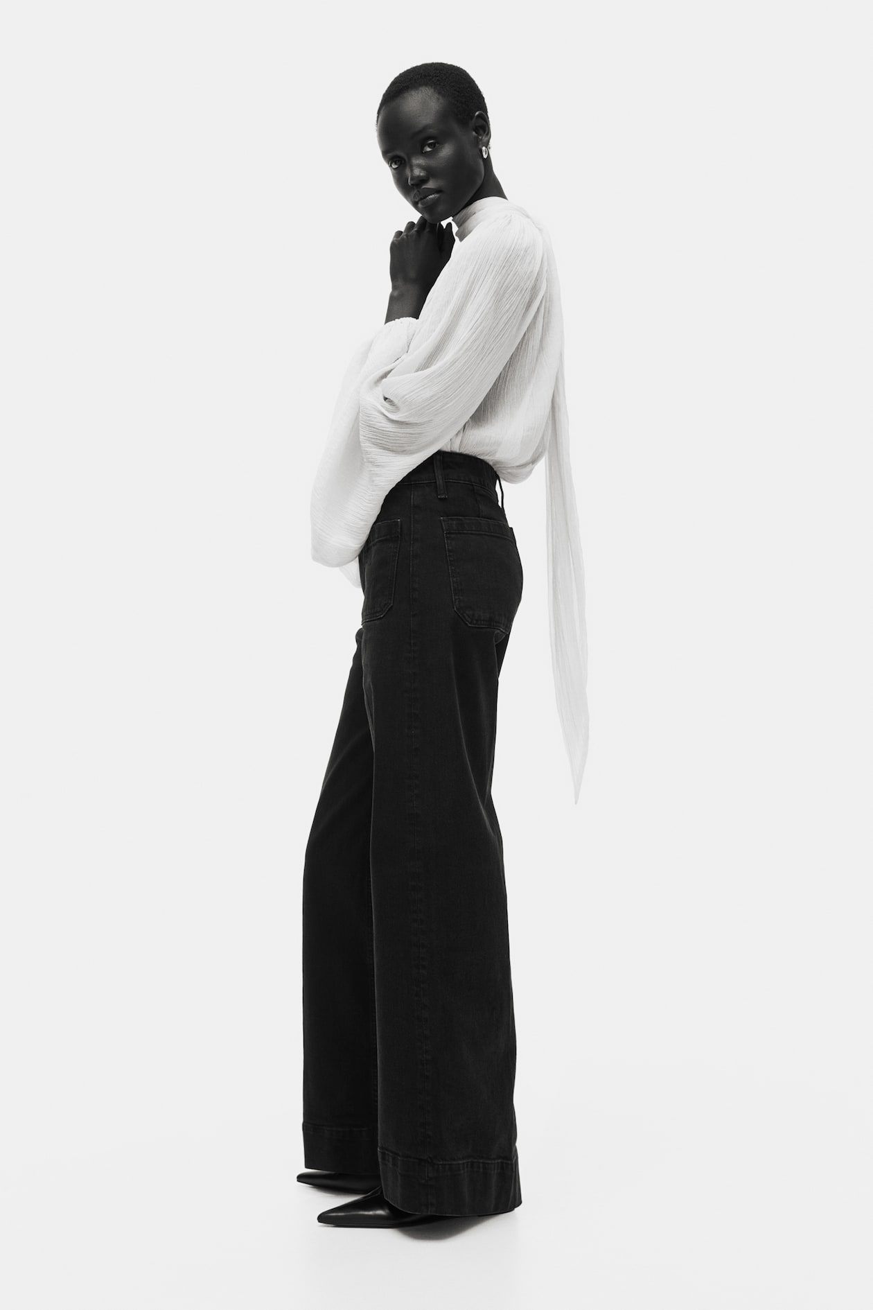 Wide High Jeans