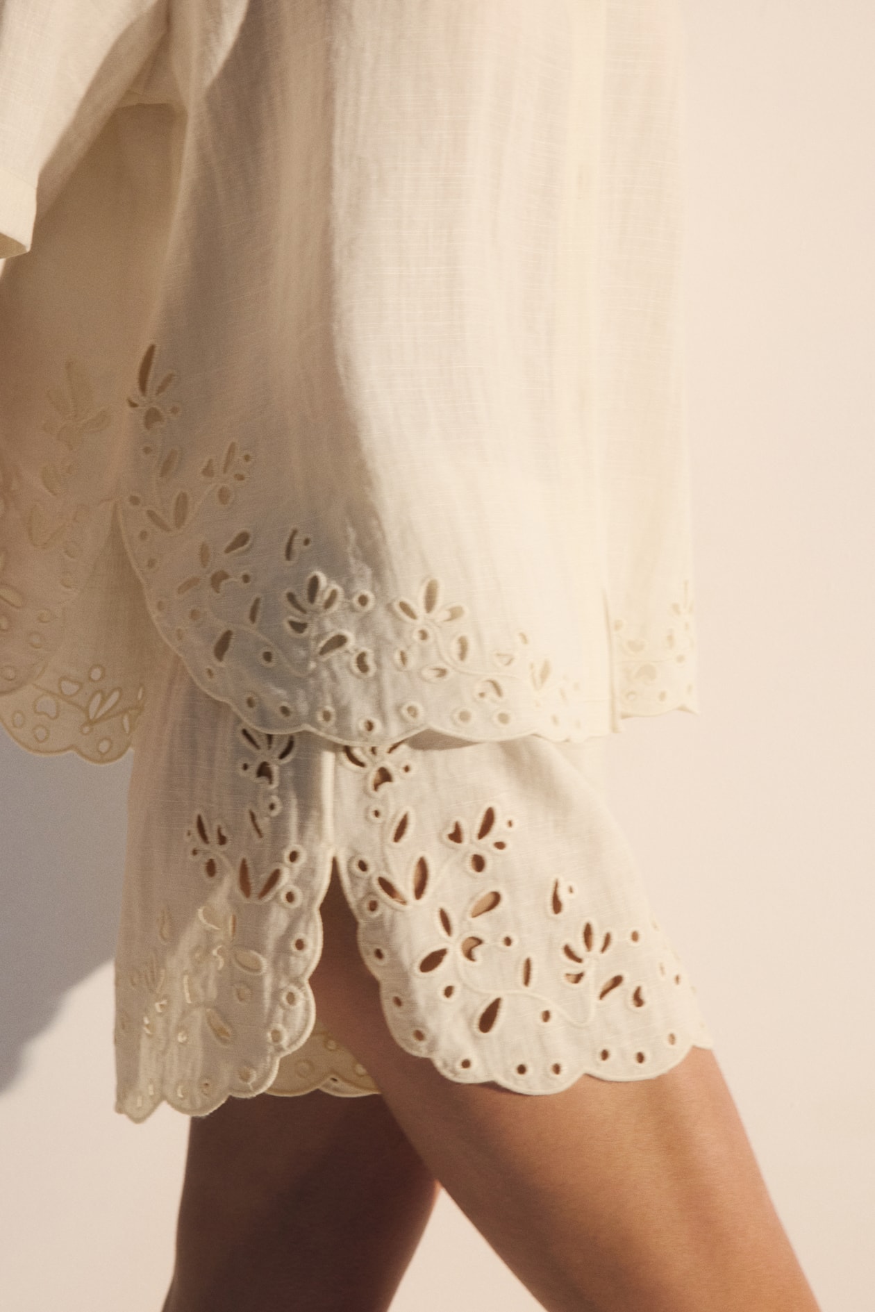 Beach Shirt with Eyelet Embroidery - image 4