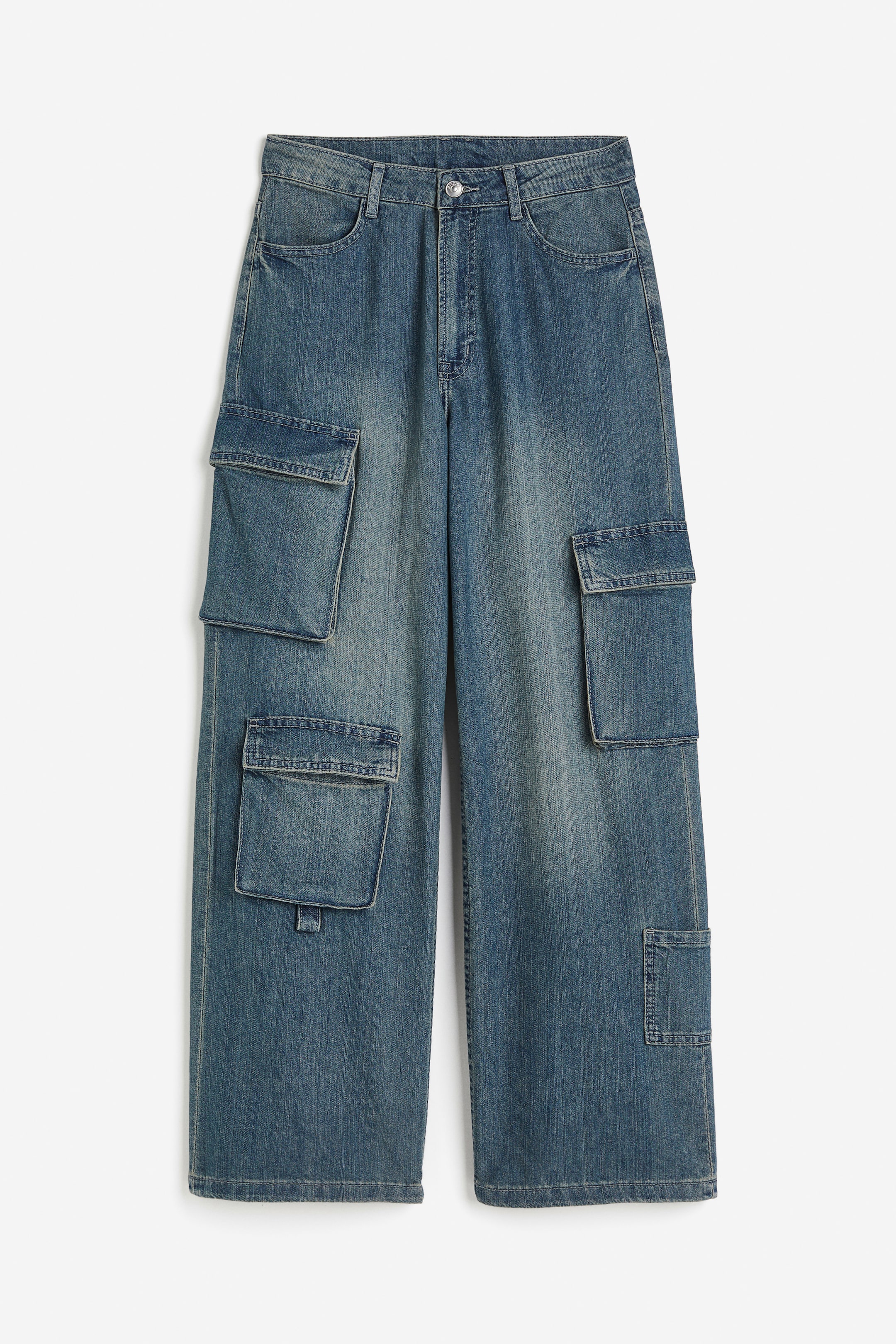 Wide High Cargo Jeans