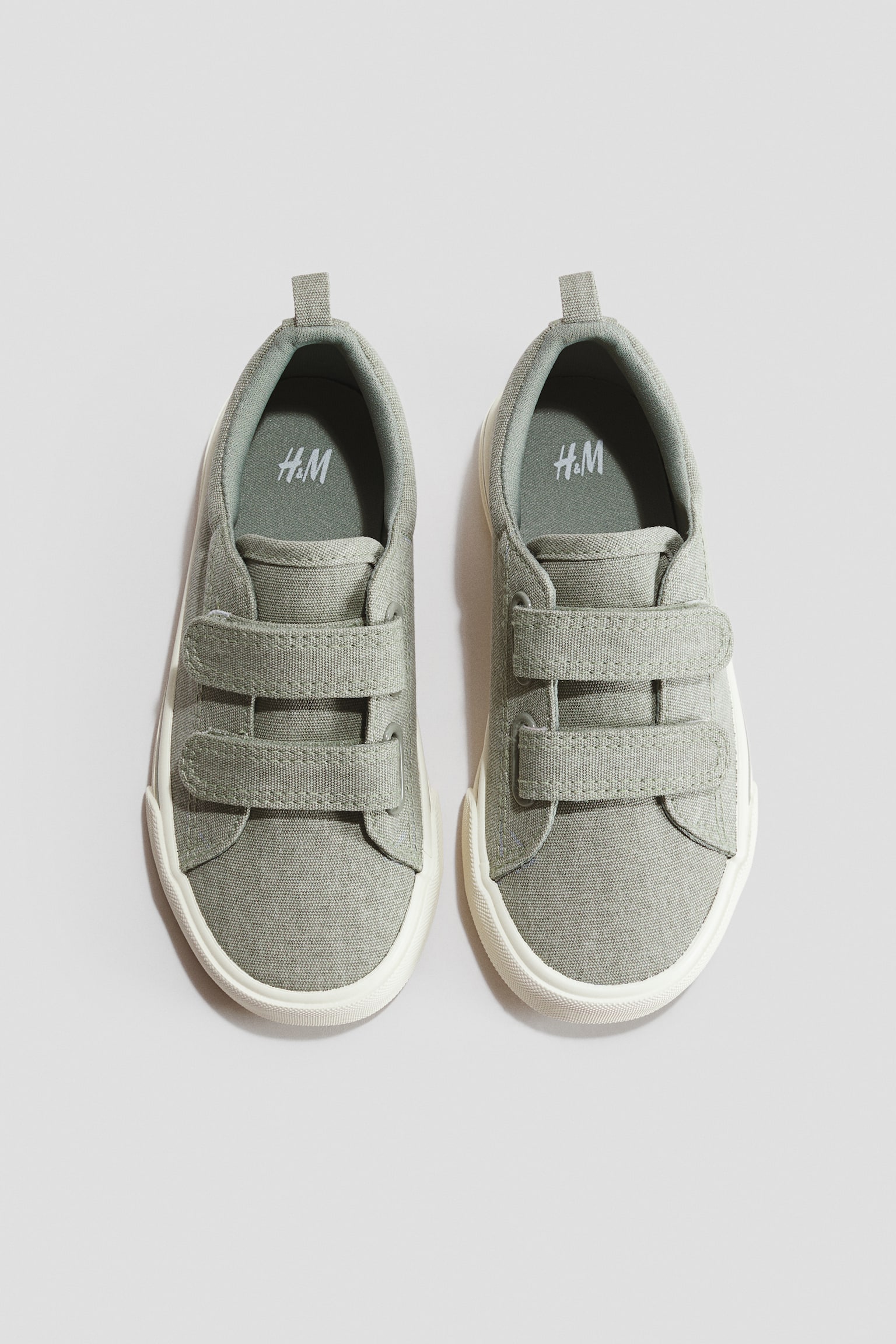 Canvas trainers - Light khaki green/Beige - 3