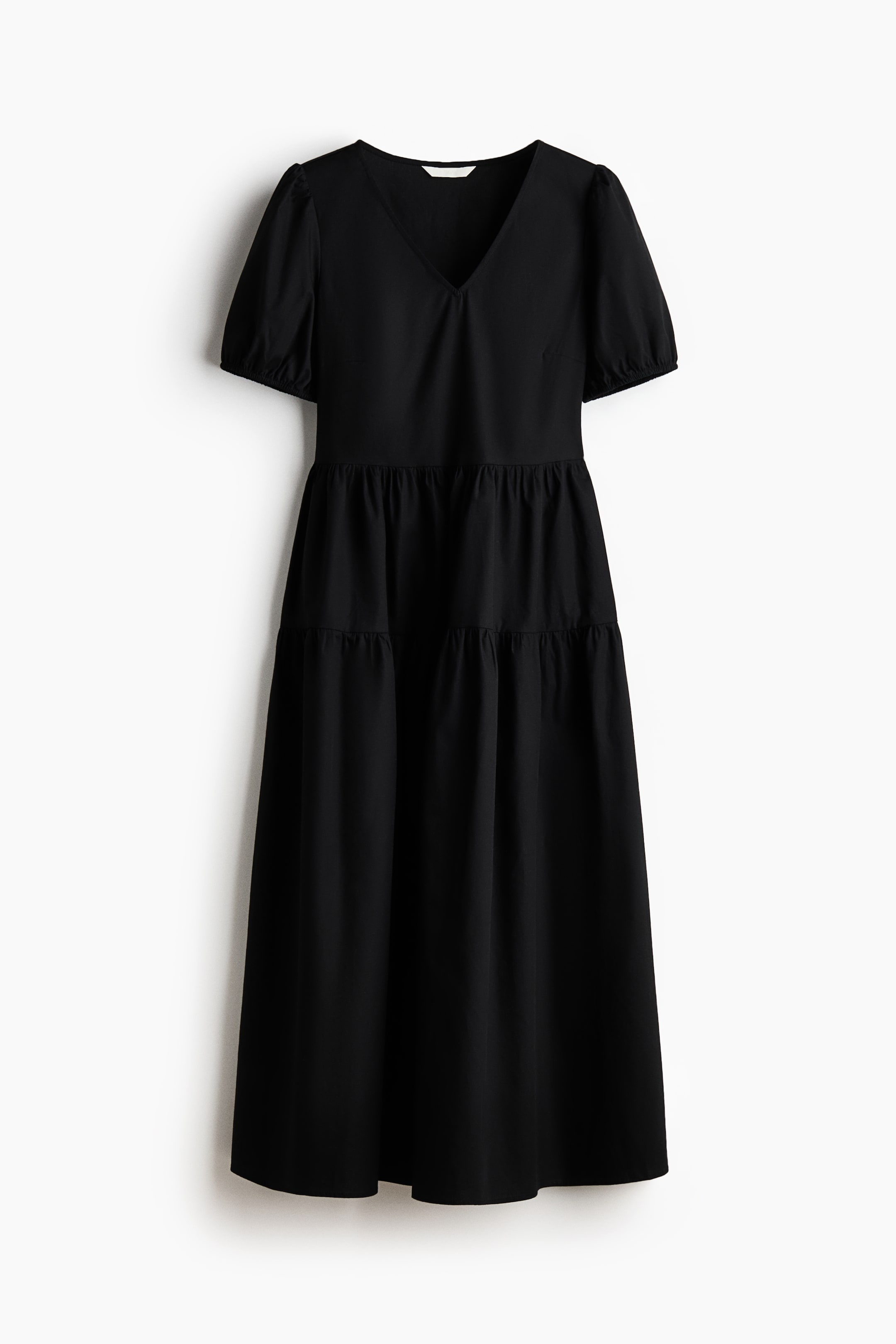 Xem ảnh lớn hơn: Váy cotton chia tầng - Black - Ladies | H&M VN 1