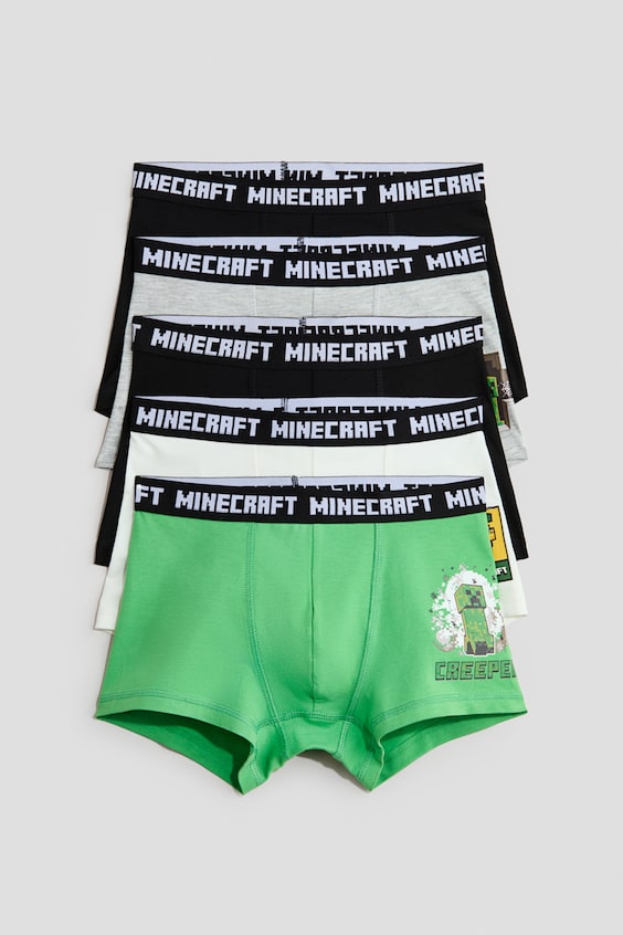 Детские хлопковые боксеры H&M, 5 шт