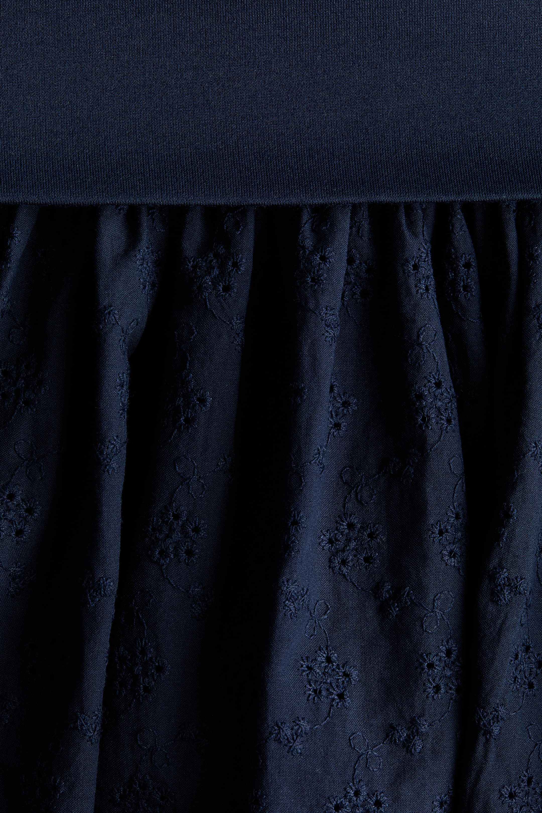 Eyelet-Embroidered Mini Skort