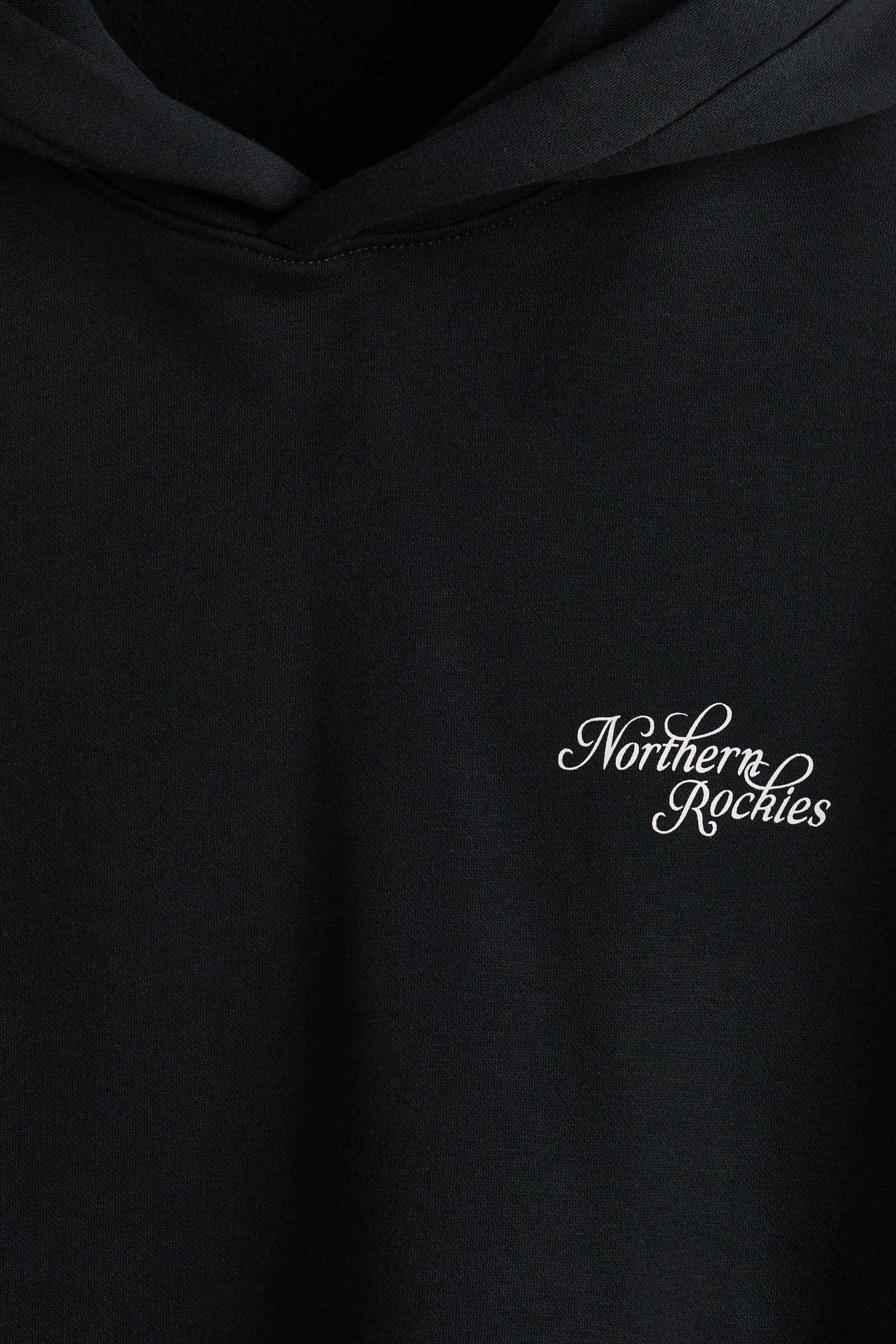 拡大画像を表示: リラックスフィット プリントスウェットパーカ - Black/Northern rockies - Men | H&M JP 2