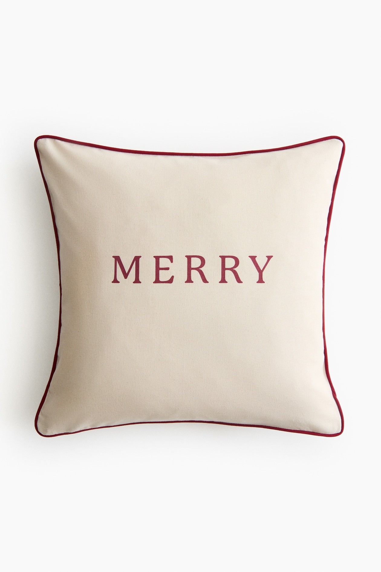 Printed cushion cover - Beige/Merry - Home All | H&M FR