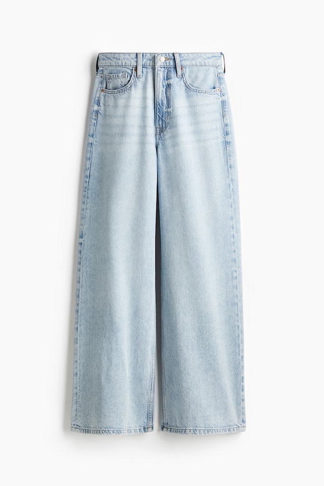 Feather Soft Super Wide Ultra High Jeans - Pale denim blue/Light denim blue/White/Denim blue - 1