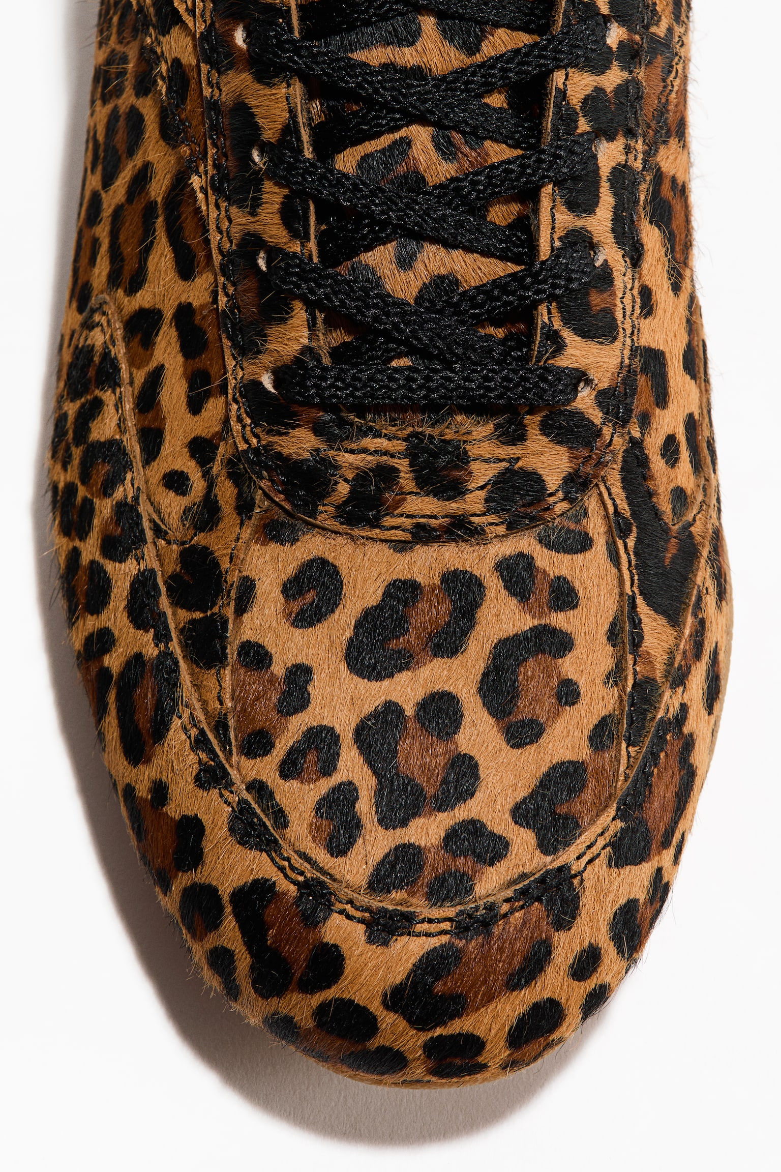 Шкіряні кросівки - Бежевий/під леопарда/Коричневий/коров’ячий принт - 4