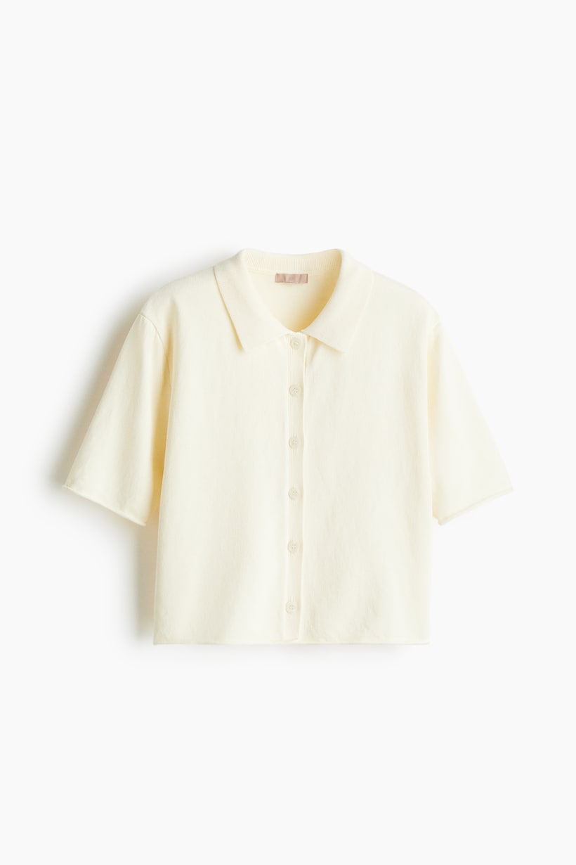 Kurzarm-Pullover -Strickjacken für Damen Oversize H&M AT