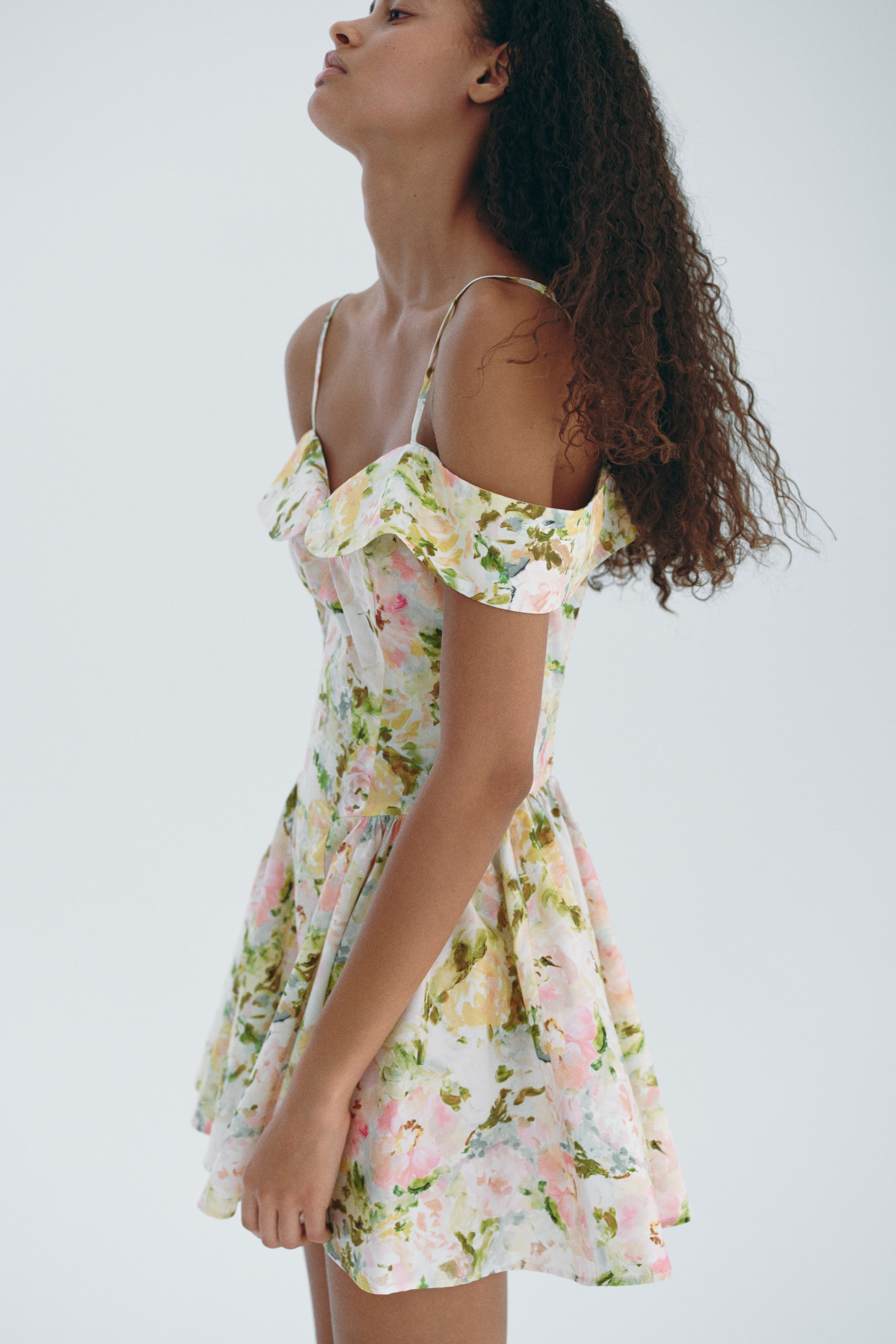 Женские платья H&M Open-Shoulder Poplin Dress — фото 4