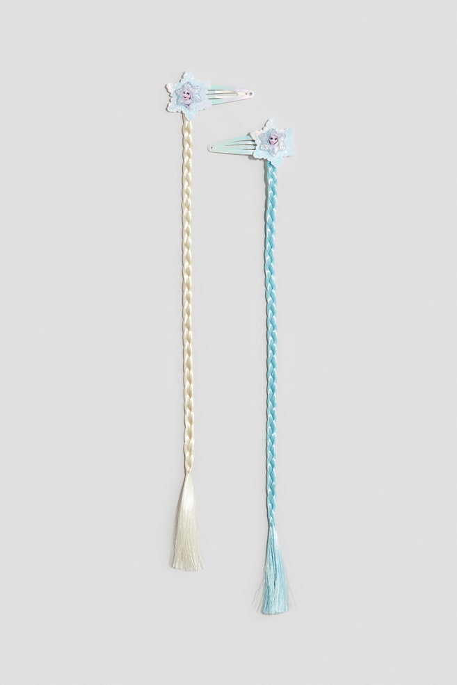 Lot de 2 barrettes - Turquoise/La Reine des neiges - 1