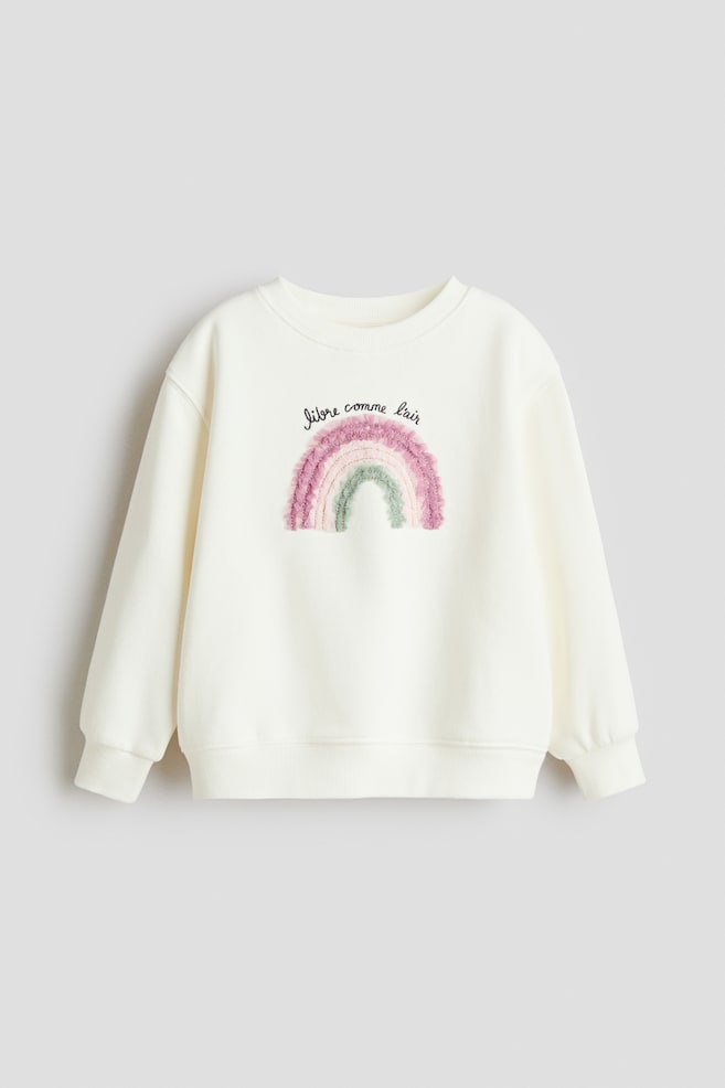 Sweatshirt - White/rainbow/Navy blue/Paris/Black/hearts - 1