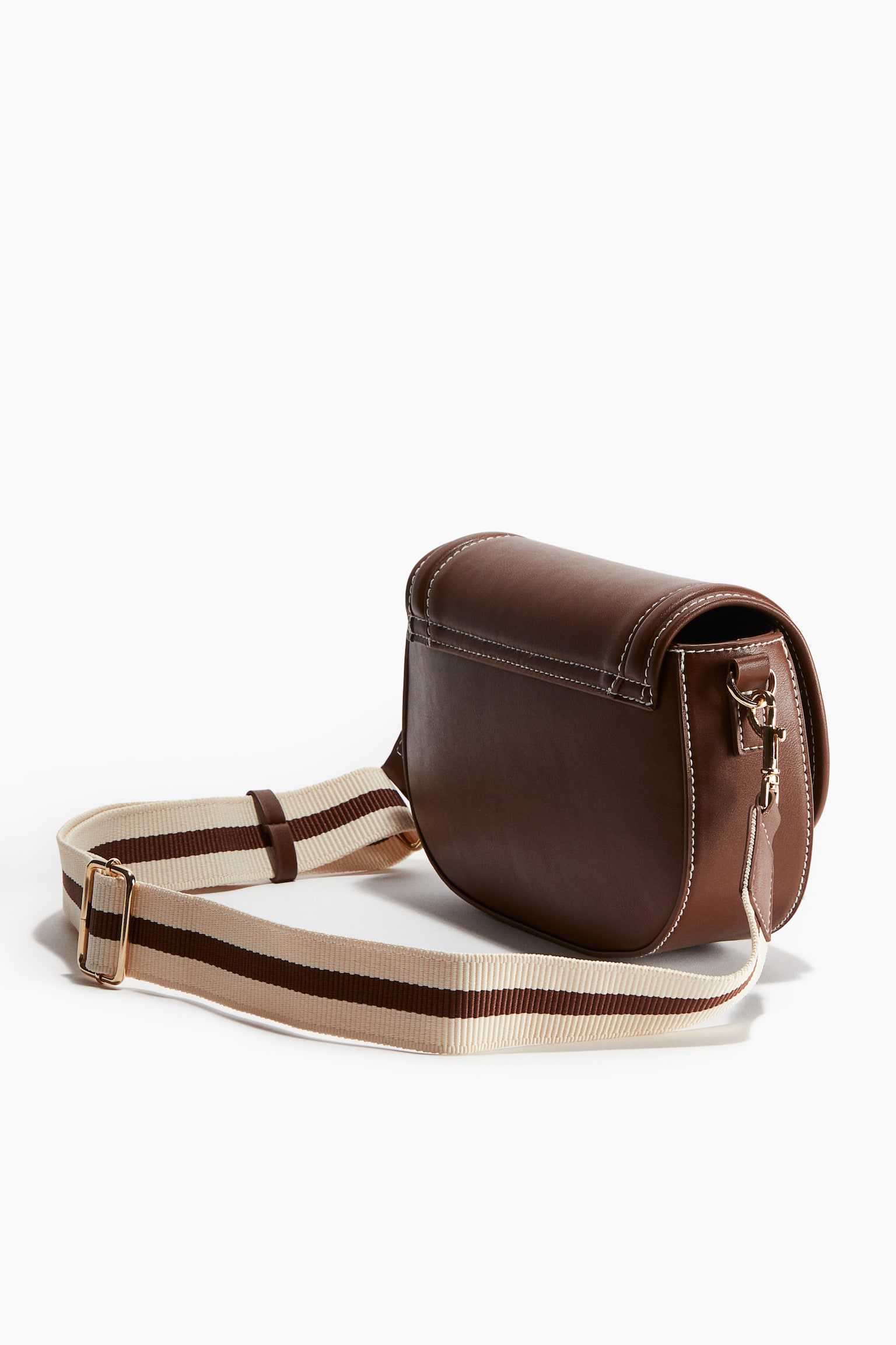 Crossbody Saddle Bag - Brown - 6