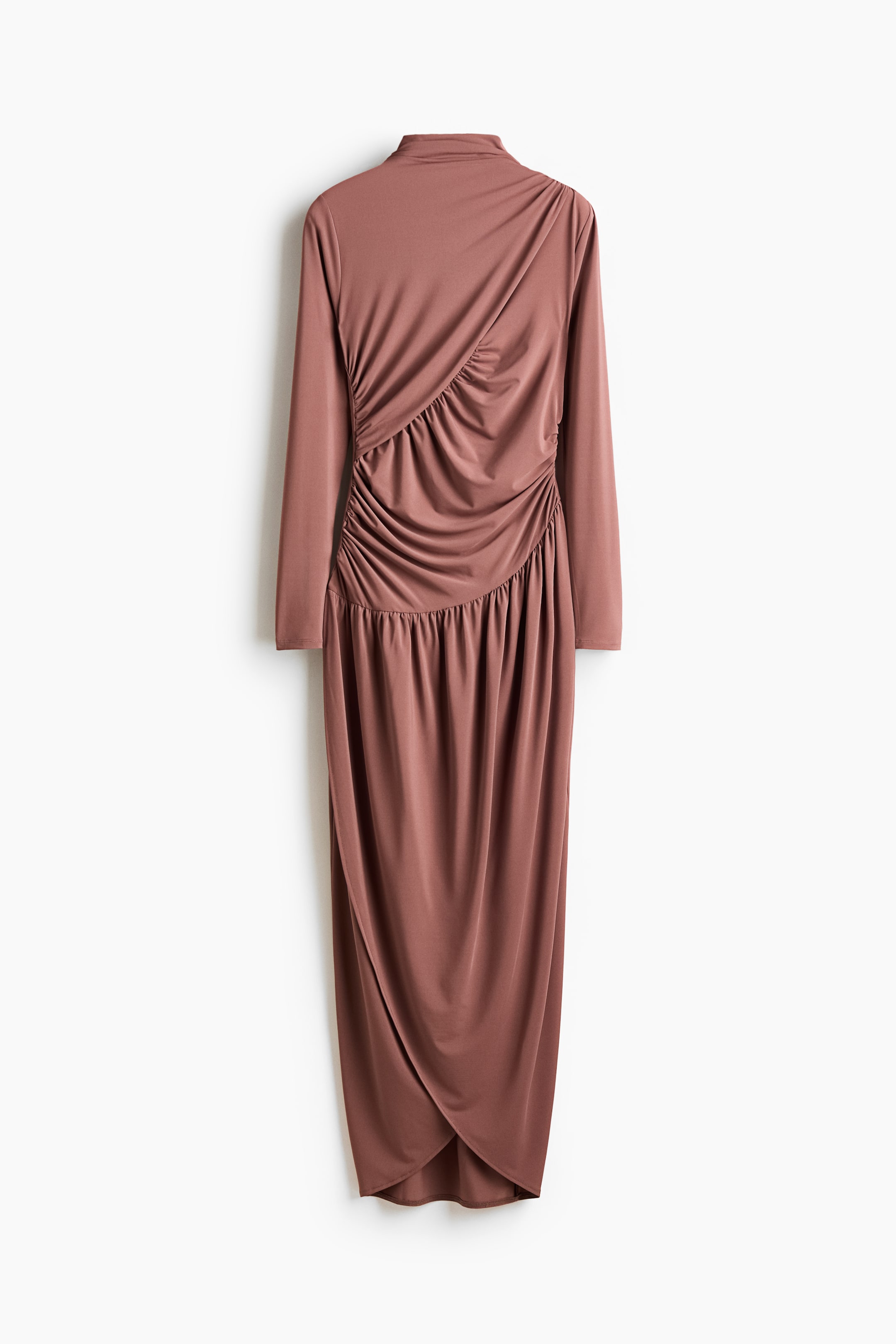 Переглянути збільшене зображення: Draped jersey dress - Dark dusty pink - Ladies | H&M UA 1