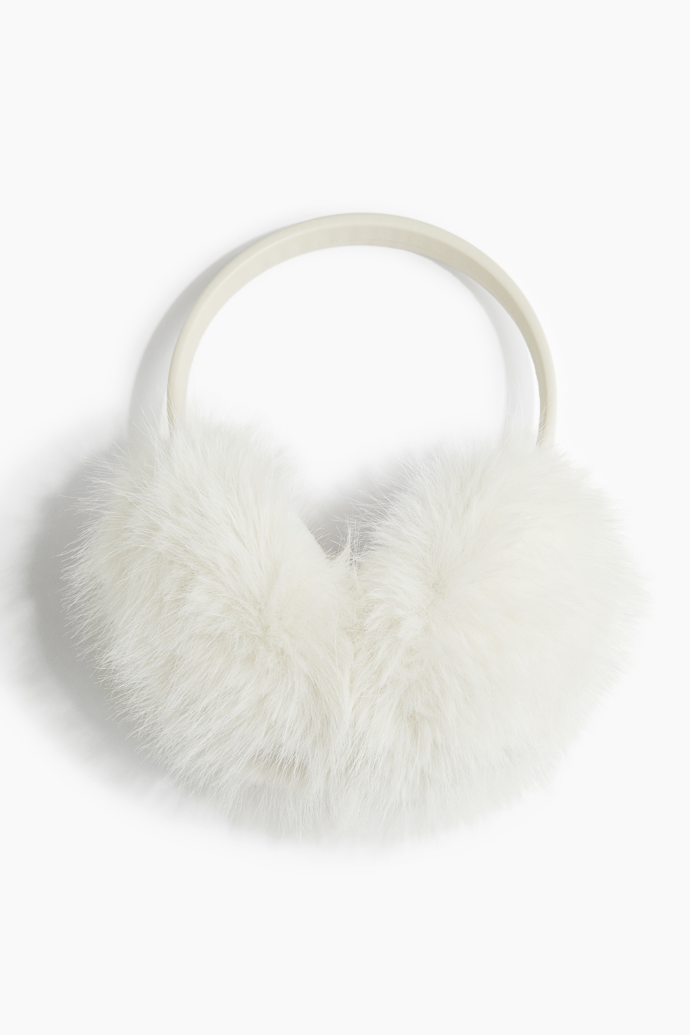 Femme - Cache-oreilles duveteux Blanc  - H&M