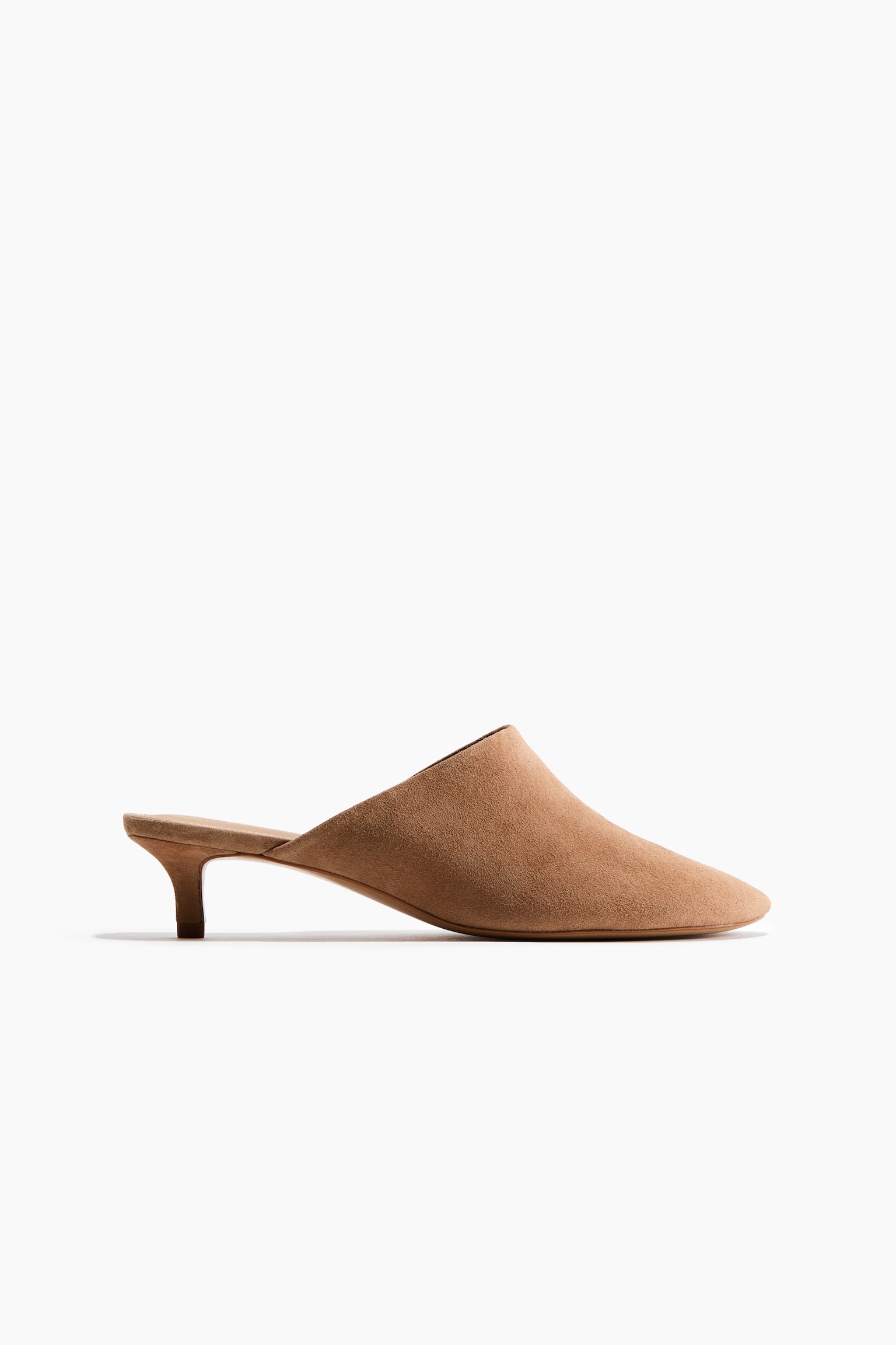 키튼힐 레더 뮬 - 다크 베이지