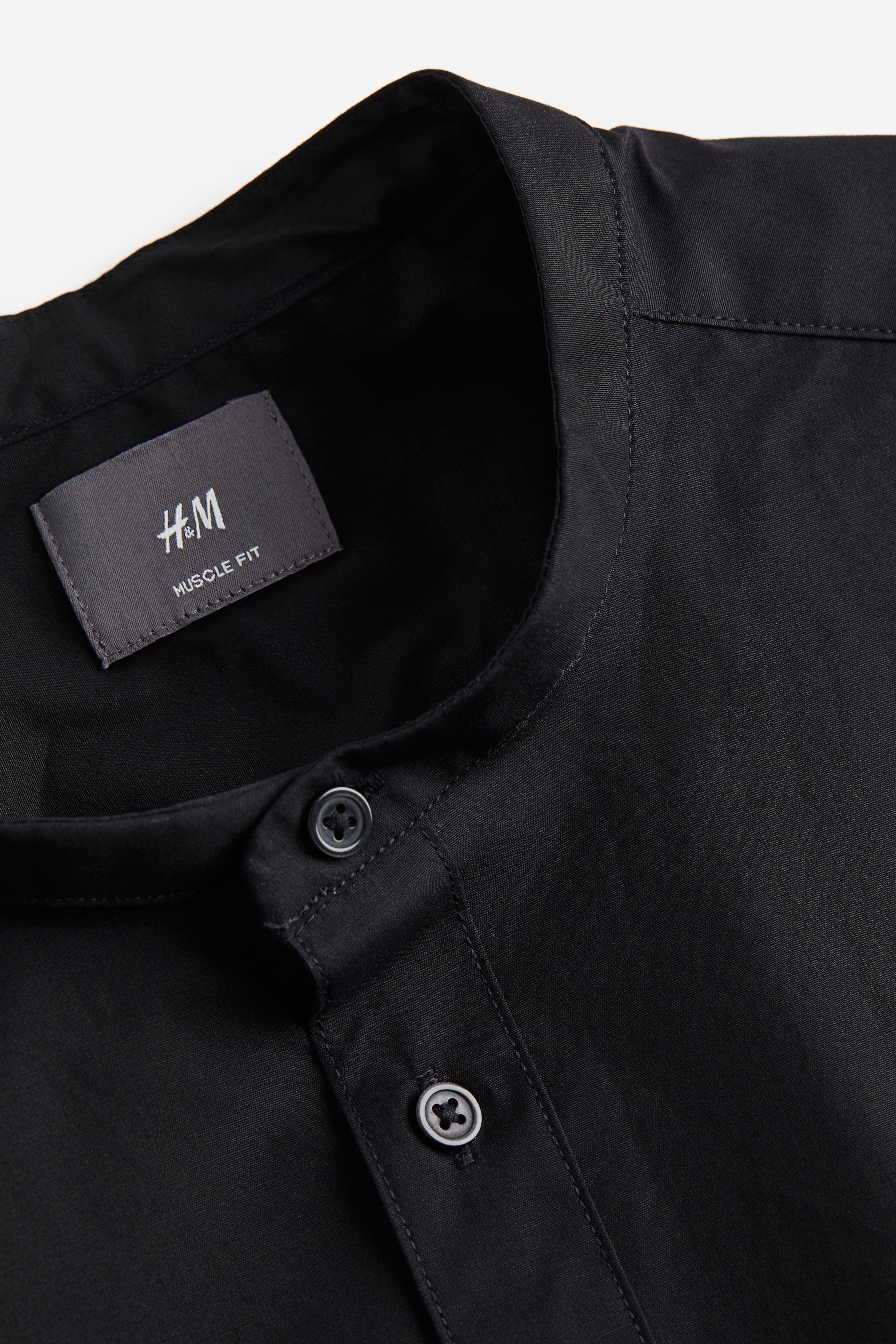 Collarless dress shirt h&m online