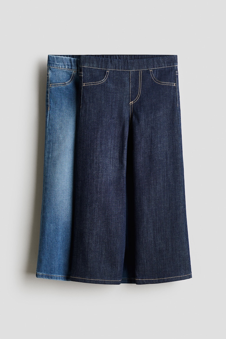 Dva para farmerki Wide Leg Jeans