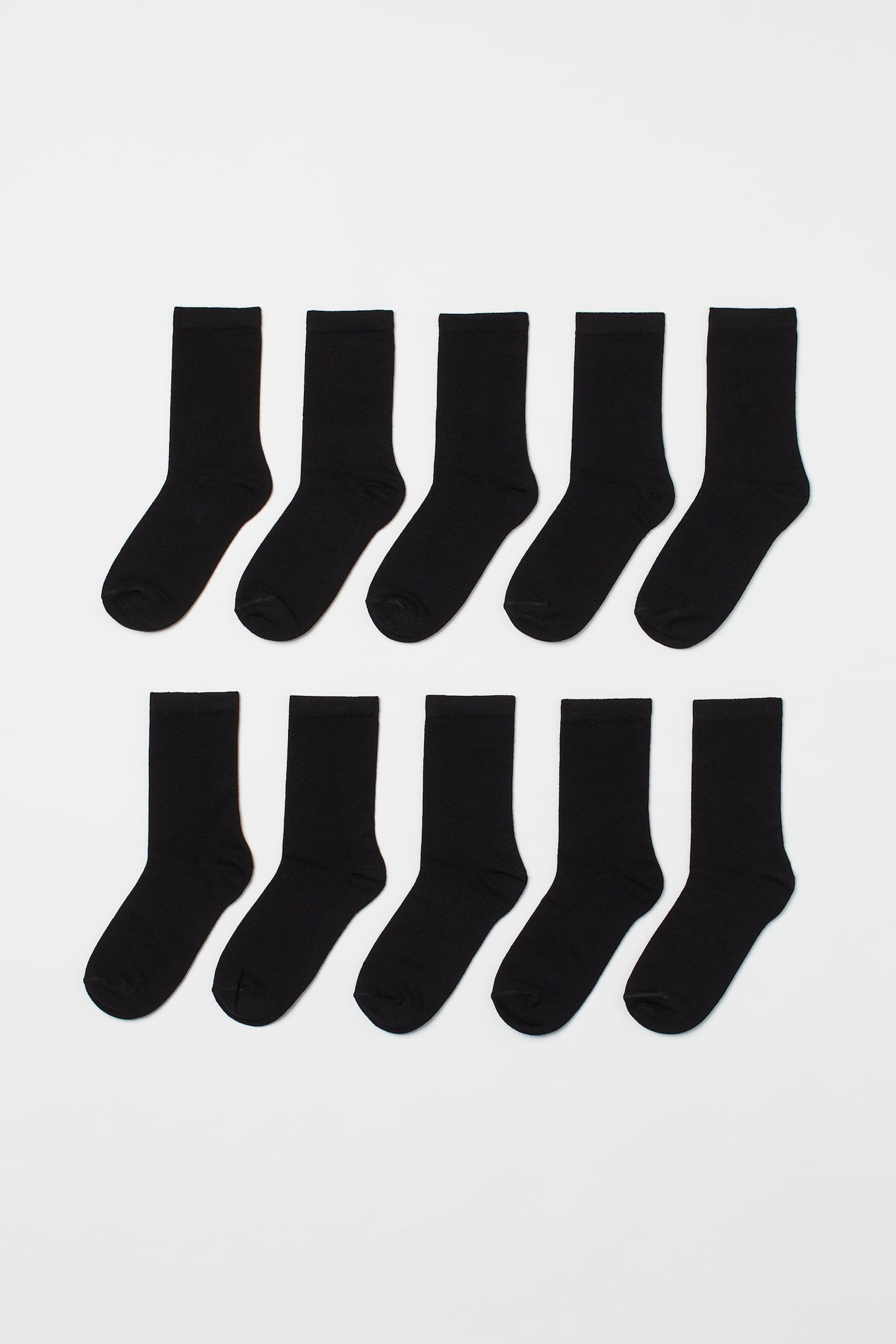 10-pack Socks - Black/White/Beige/Black/Grey/White/White/Grey marle/Black - 1