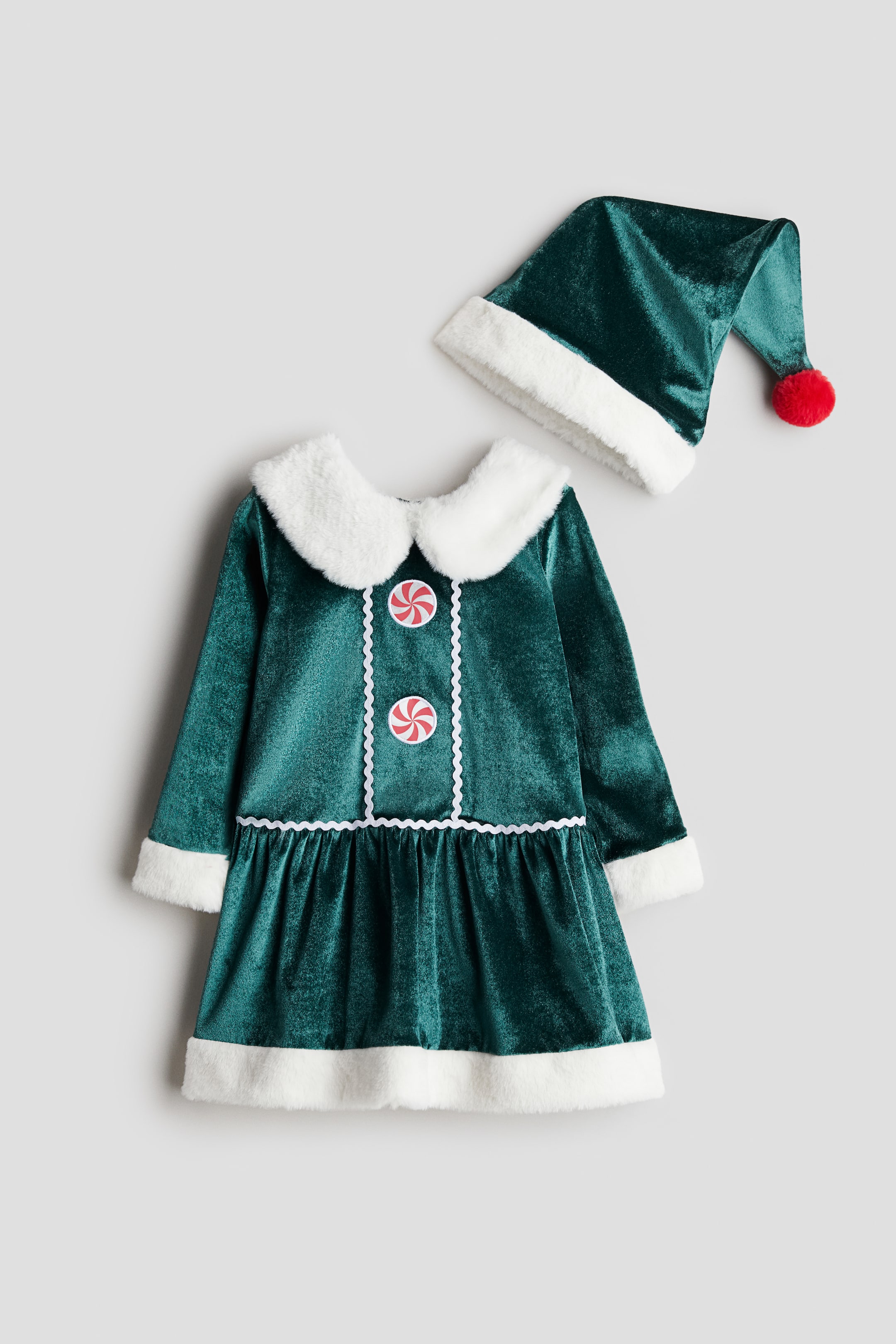 Größeres Bild ansehen: 2-teiliges Set - Dark green/Elf - Kids | H&M DE 1