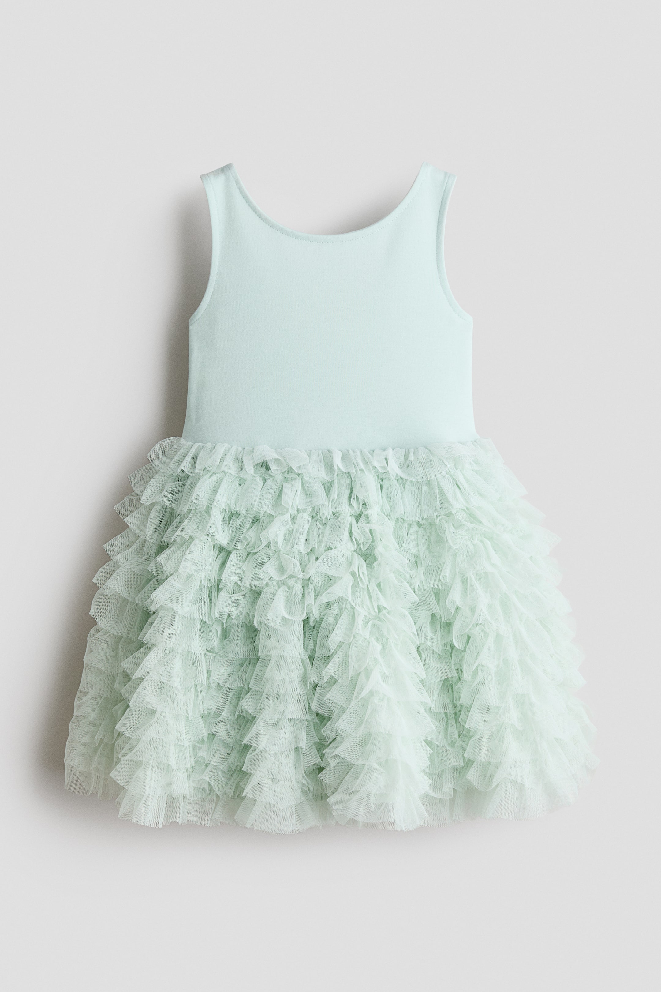 Ampliar la imagen: Vestido con vuelo - Verde claro - Kids | H&M MX 4