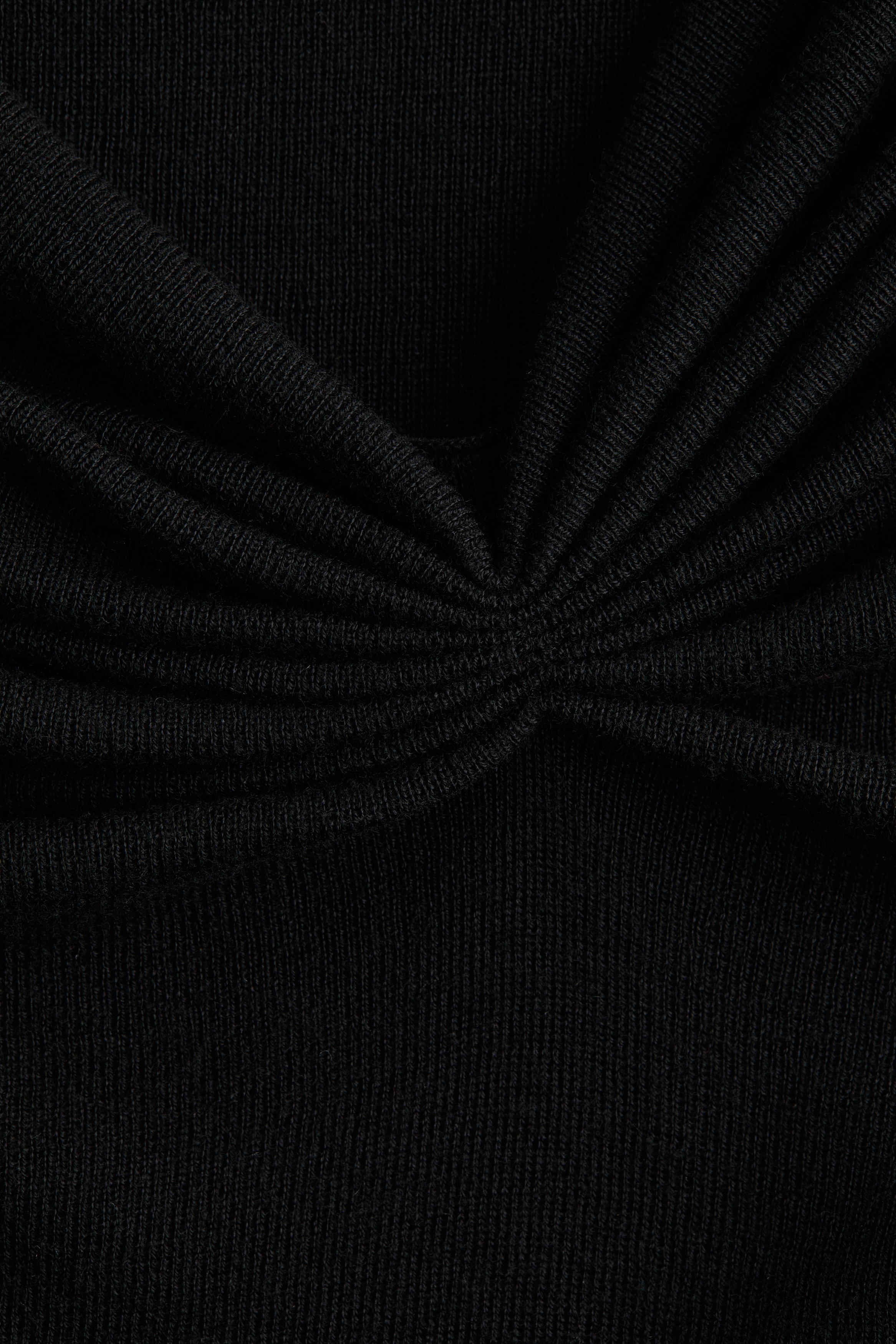 Draped viscose-blend top