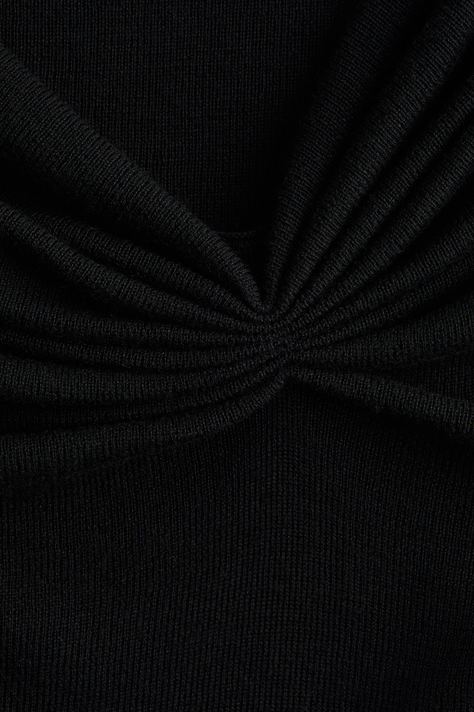 Draped viscose-blend top - Black - 4