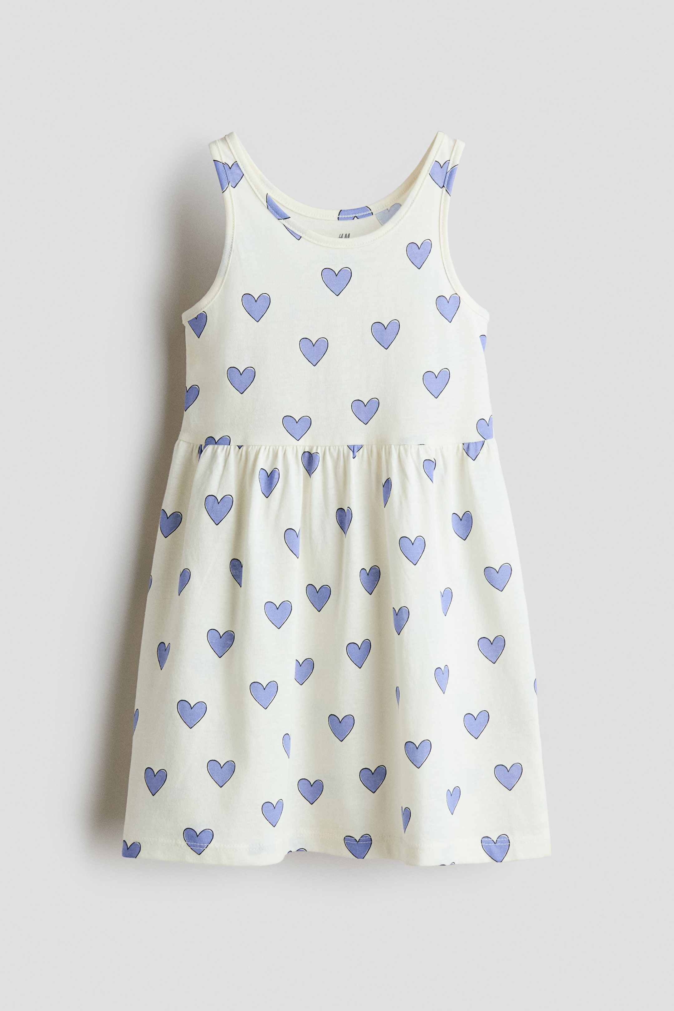 Xem ảnh lớn hơn: Váy cotton in hình - Màu trắng/Trái tim - Kids | H&M VN 1