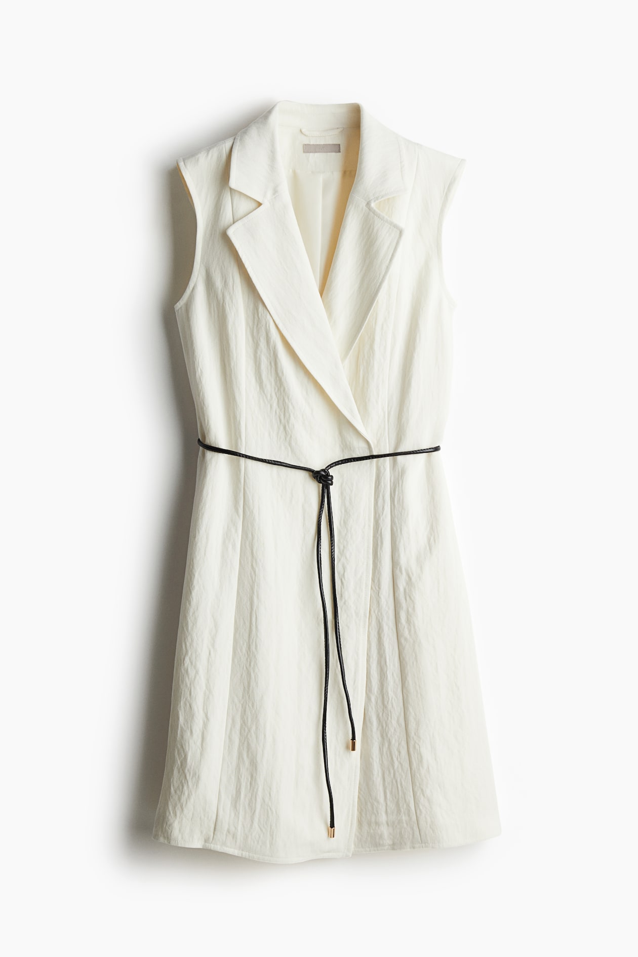 cream blazer dress with belt Miss Circle Women's Jeannie Cream Blazer Mini Dress with Scarf