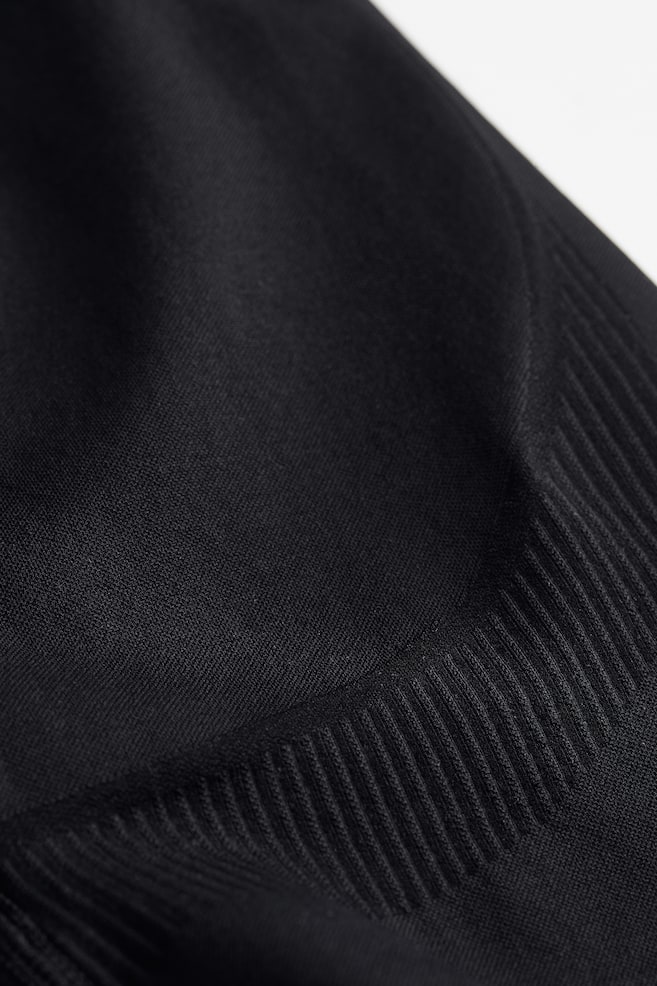 DryMove™ Seamless Shaping Sports shorts - Black/Grey marl/Teal/Light brown - 6