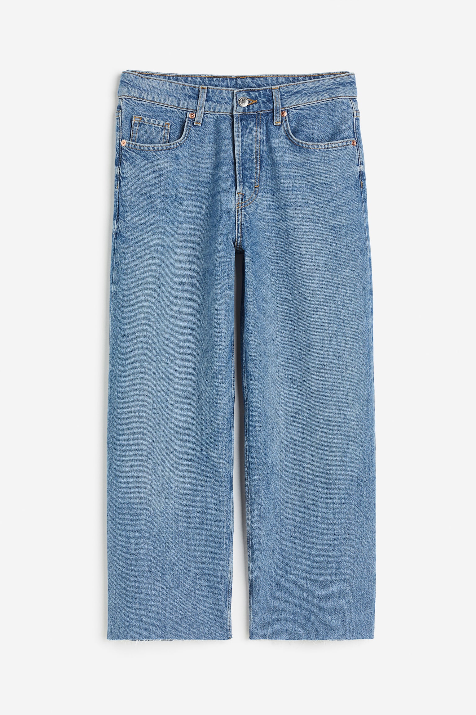 Baggy Wide Low Ankle Jeans - Light denim blue/Black/Grey/Light denim blue/White/Denim blue - 2