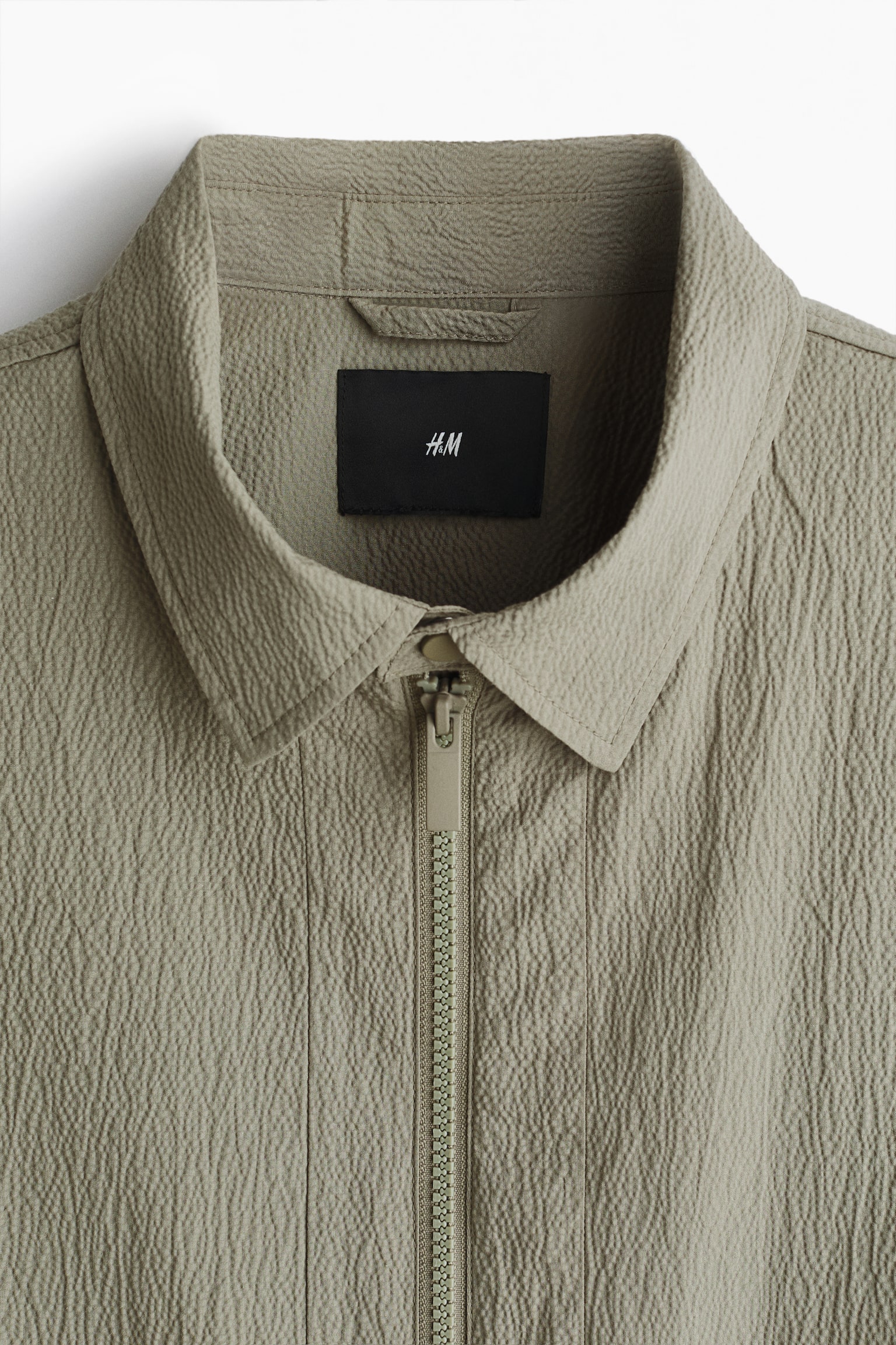 Short-sleeved jacket - Light khaki green/Beige/Black - 3