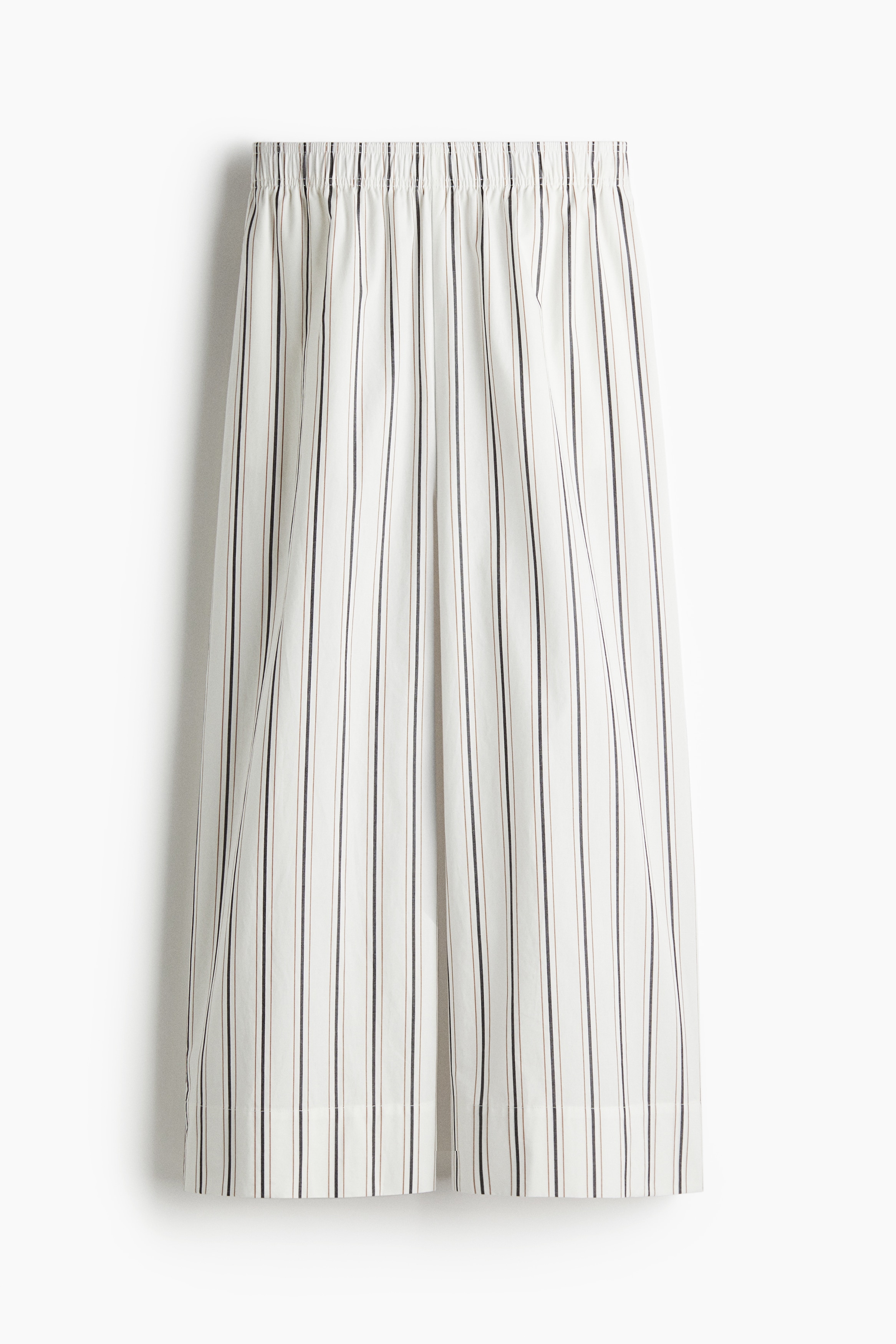 Ankle-length cotton trousers - White/Striped/Dark khaki green/Light beige/Striped/Dark brown/Dark grey/Striped